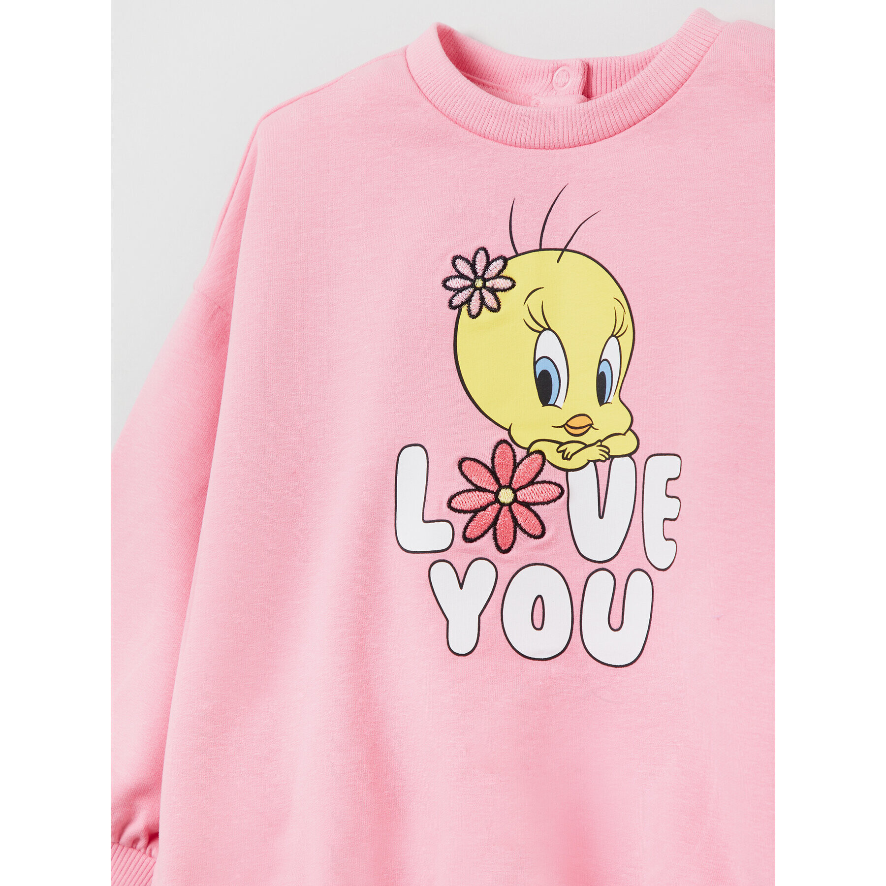 OVS Mikina LOONEY TUNES 1698489 Růžová Regular Fit - Pepit.cz