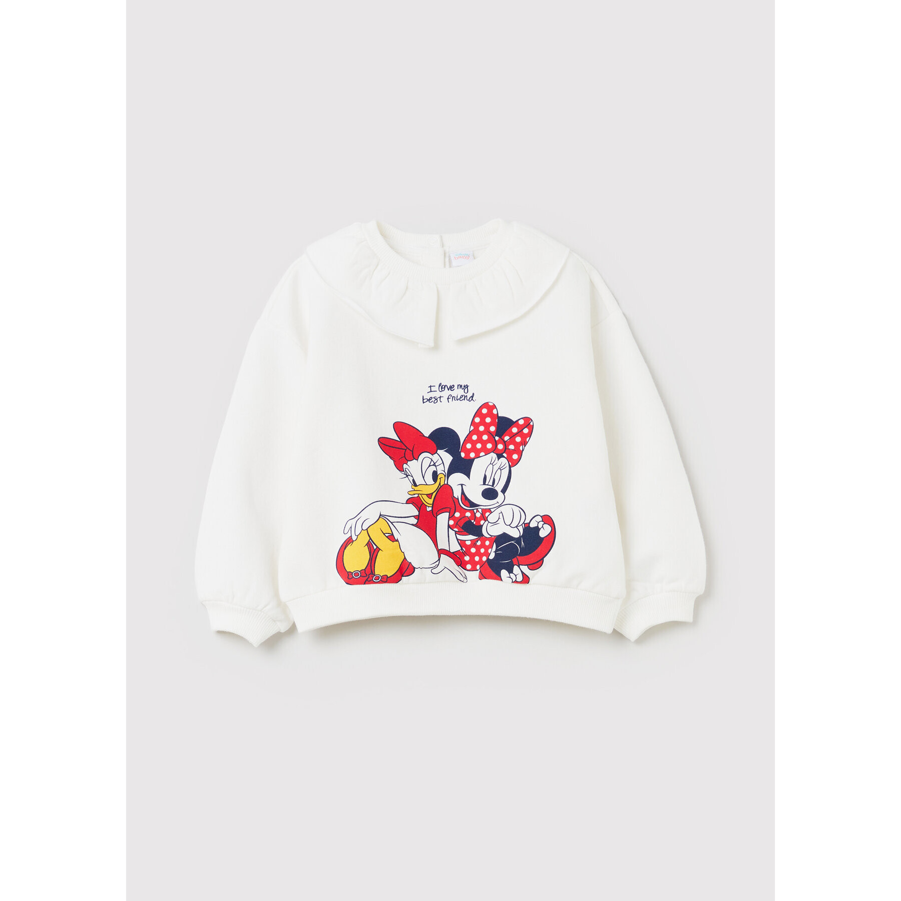 OVS Mikina MICKEY & FRIENDS 1349118 Bílá Relaxed Fit - Pepit.cz