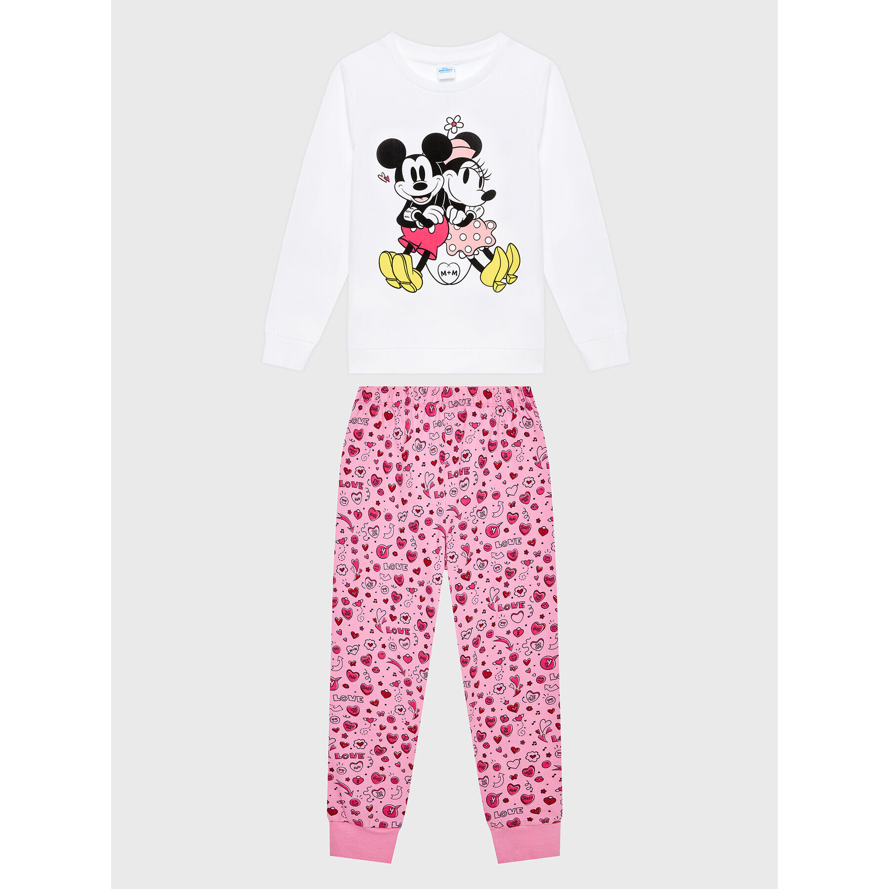 OVS Pyžamo DISNEY 1766813 Bílá Regular Fit - Pepit.cz