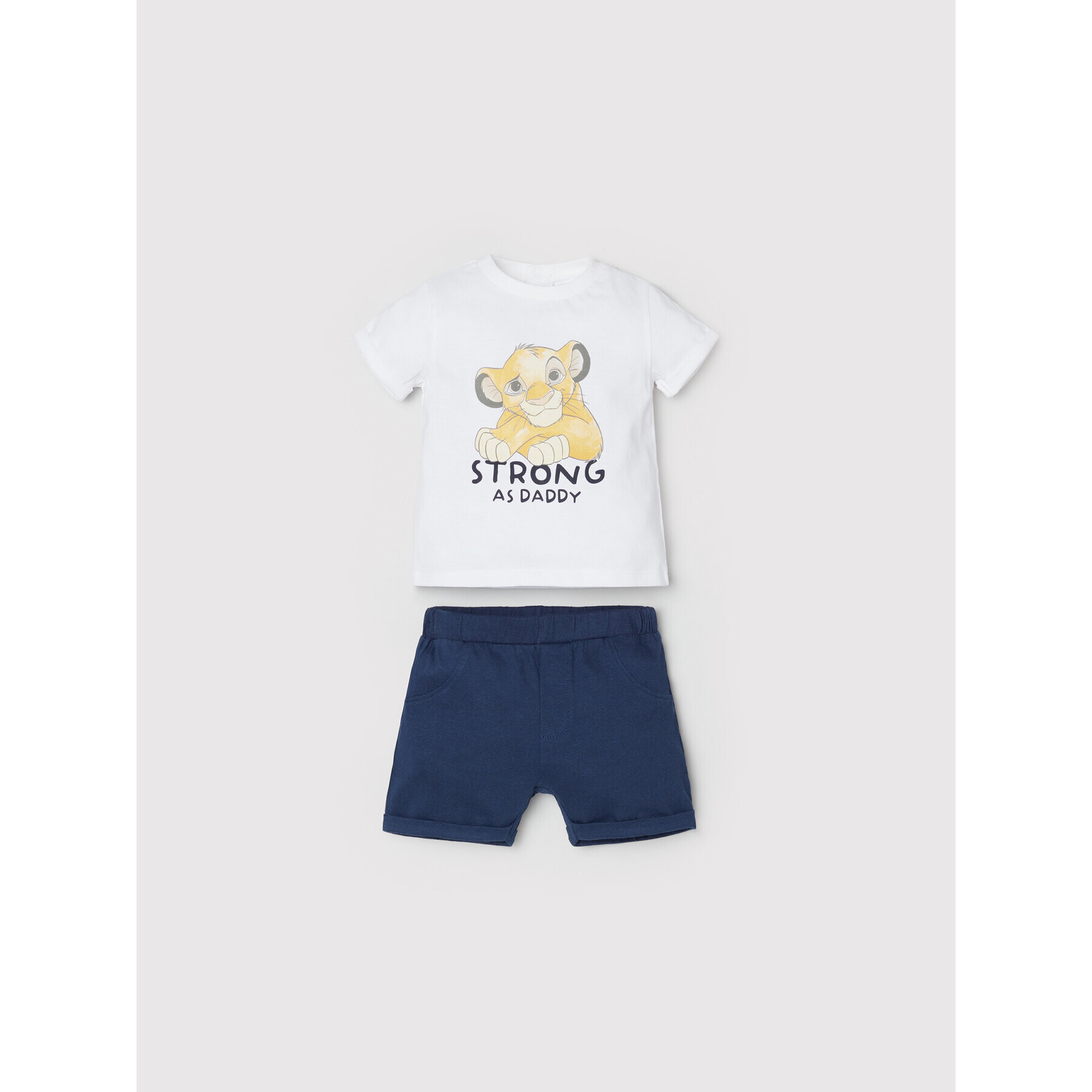 OVS Sada T-shirt a šortky DISNEY 1476910 Bílá Regular Fit - Pepit.cz