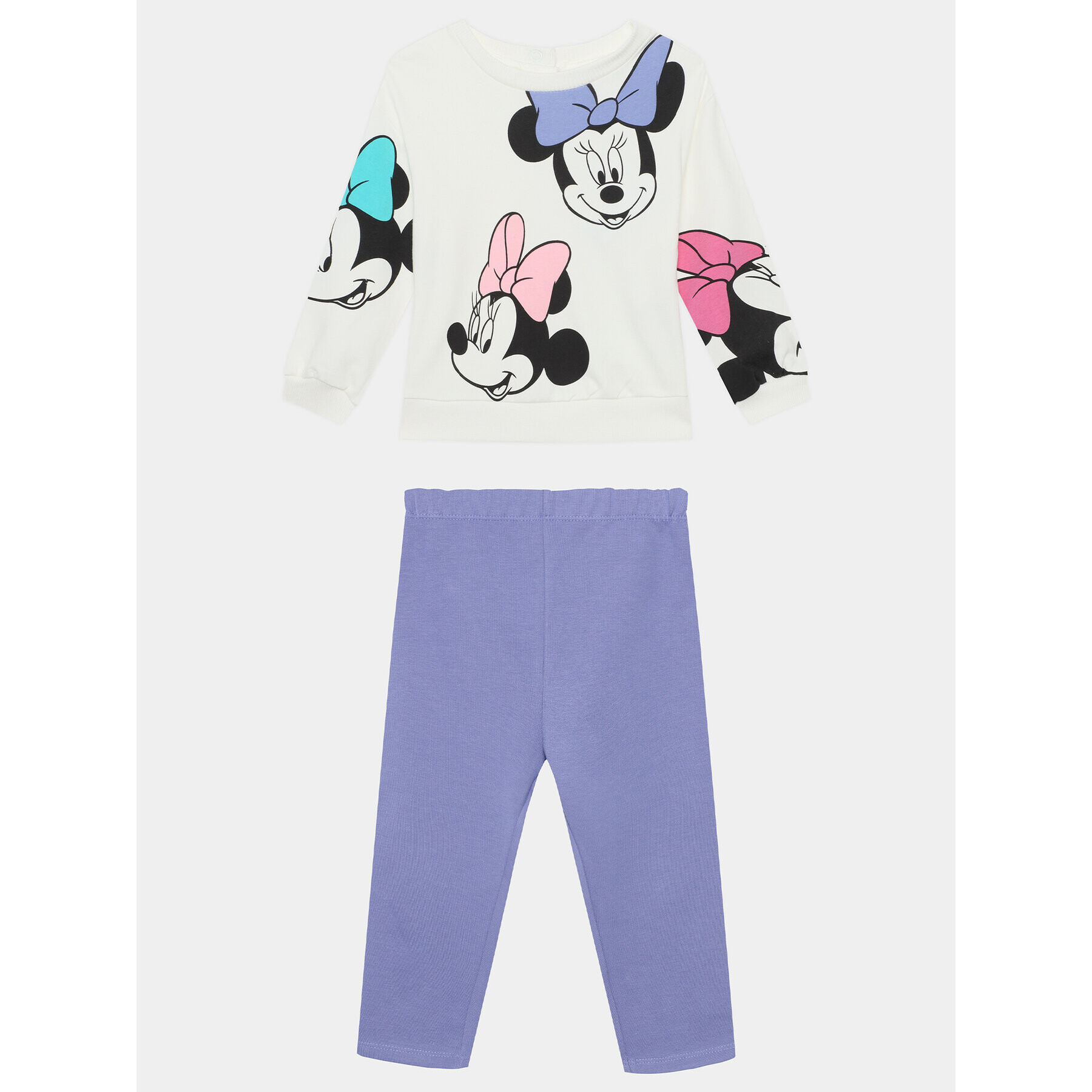 OVS Souprava mikina a legíny MINNIE 1843670 Écru Regular Fit - Pepit.cz