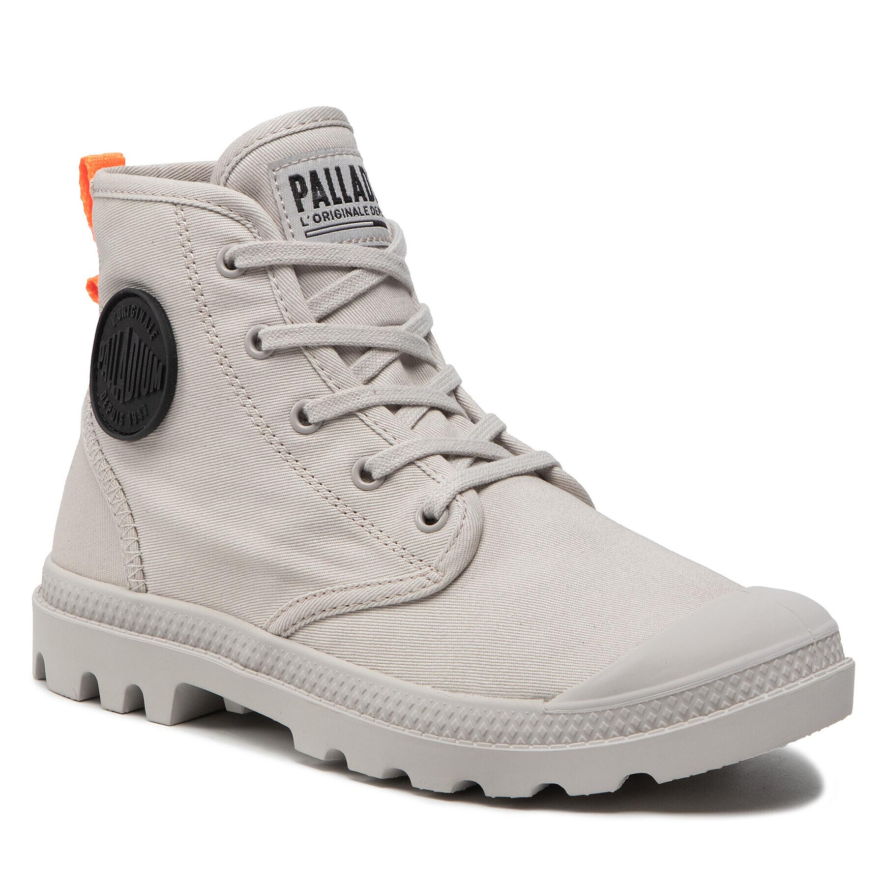 Palladium Turistická obuv Pampa Hi Twill 97074-019-M Šedá - Pepit.cz