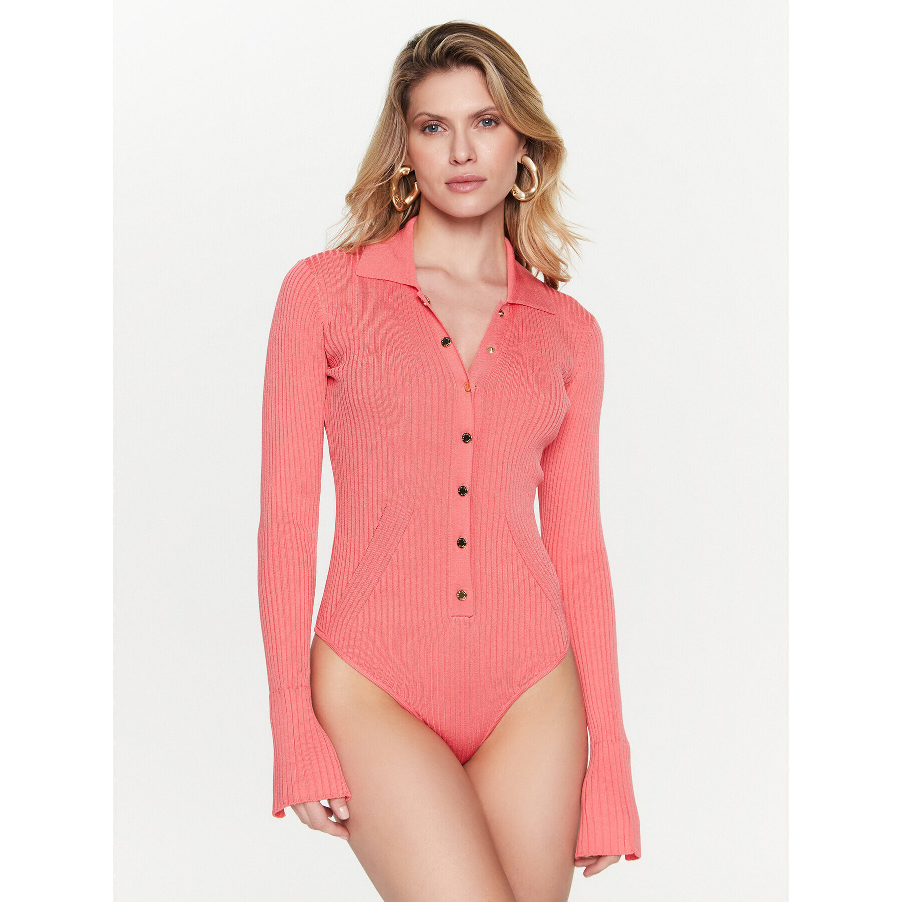 Patrizia Pepe Body 8K0088/K9J5-R765 Růžová Slim Fit - Pepit.cz