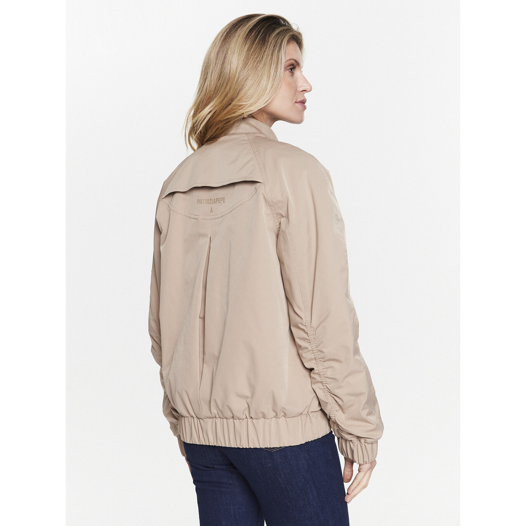 Patrizia Pepe Bunda bomber 8O0061/A203-B752 Béžová Relaxed Fit - Pepit.cz