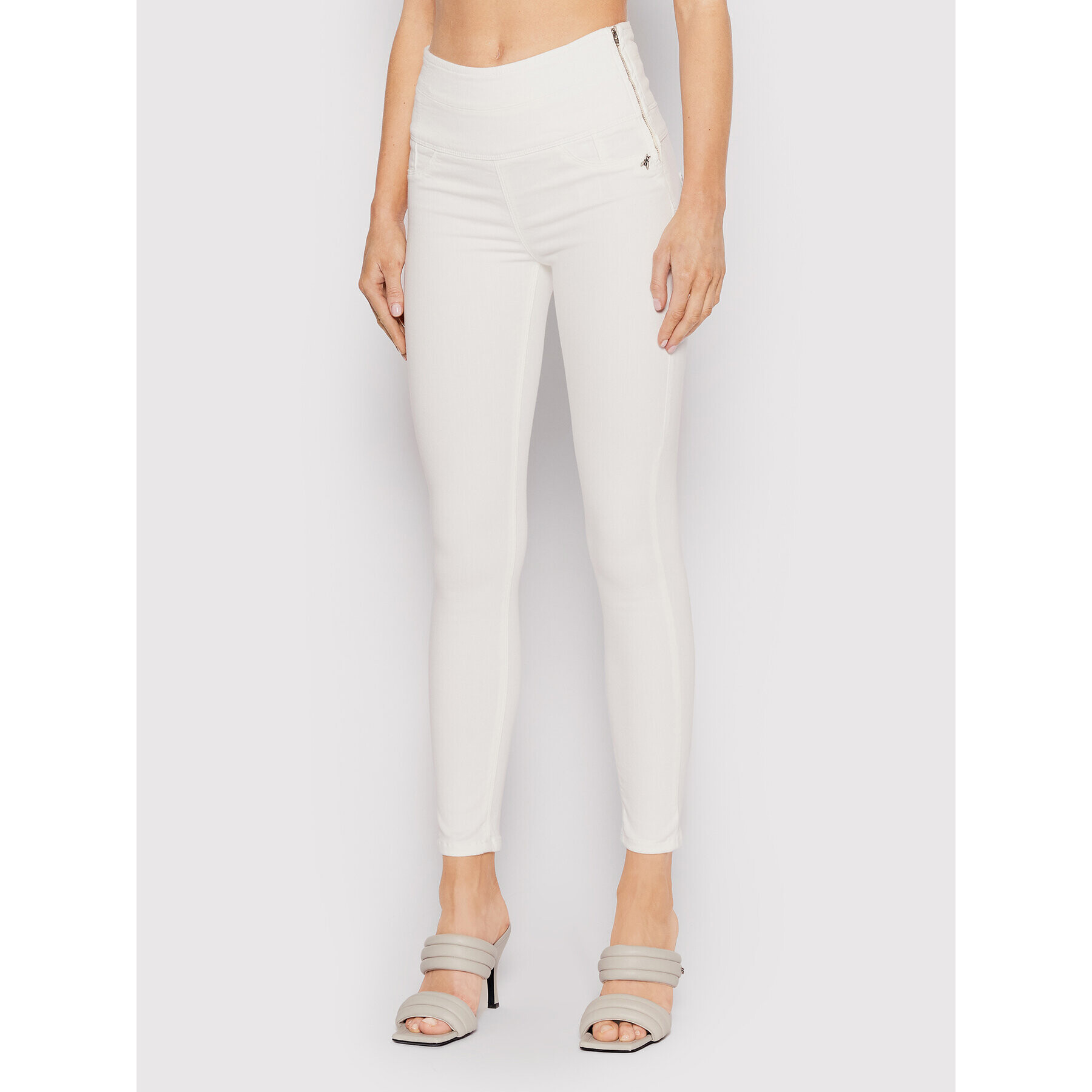 Patrizia Pepe Jeggins CP0367/DS04-W146 Bílá Skinny Fit - Pepit.cz