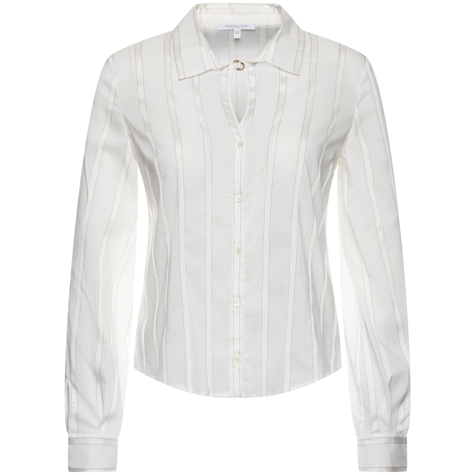 Patrizia Pepe Košile Camicia/Shirt 2C1127/A3ZC-X2IN Bílá Regular Fit - Pepit.cz