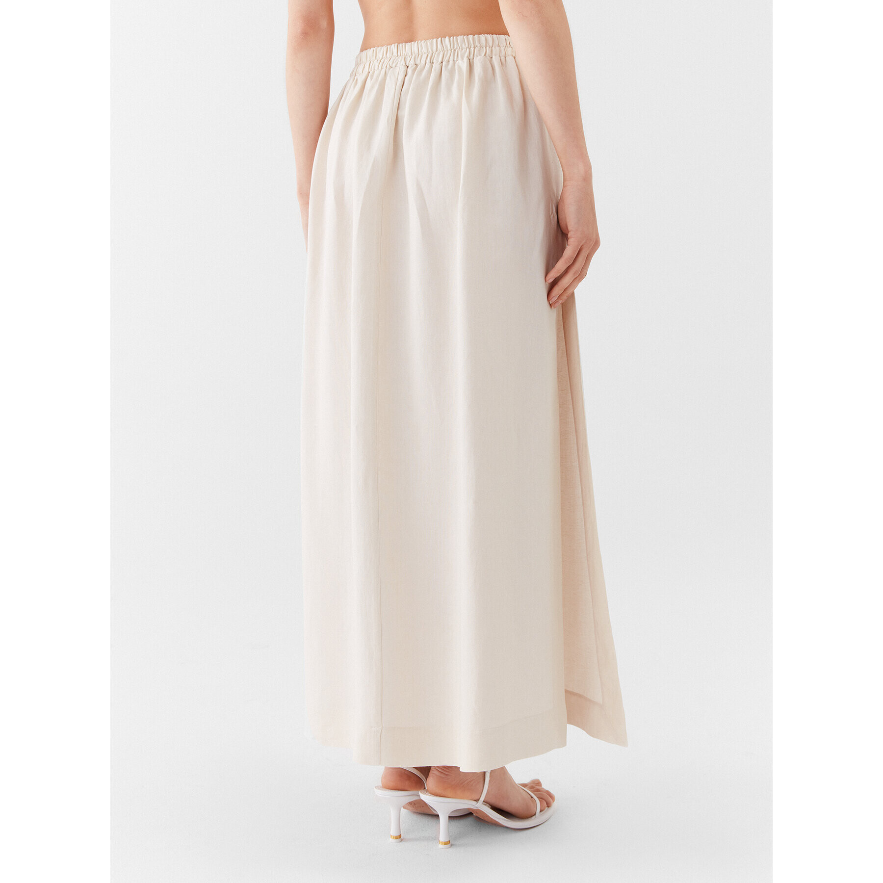 Patrizia Pepe Maxi sukně 2G0905/A052-W347 Écru Regular Fit - Pepit.cz