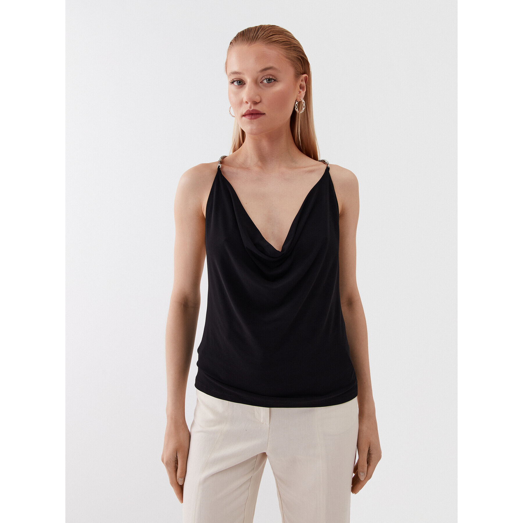 Patrizia Pepe Top 2M4308/J113-K103 Černá Regular Fit - Pepit.cz