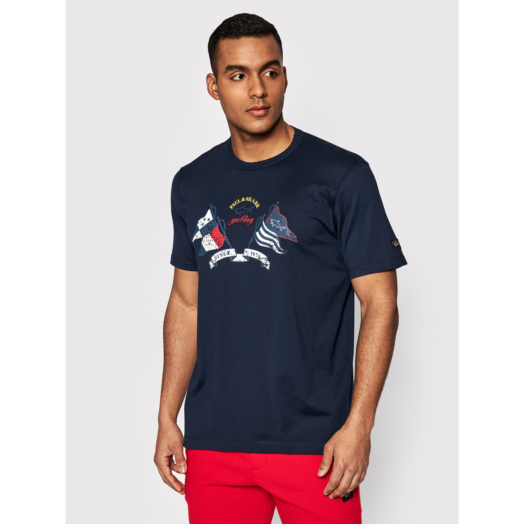 Paul&Shark T-Shirt 22411122 Tmavomodrá Regular Fit - Pepit.cz