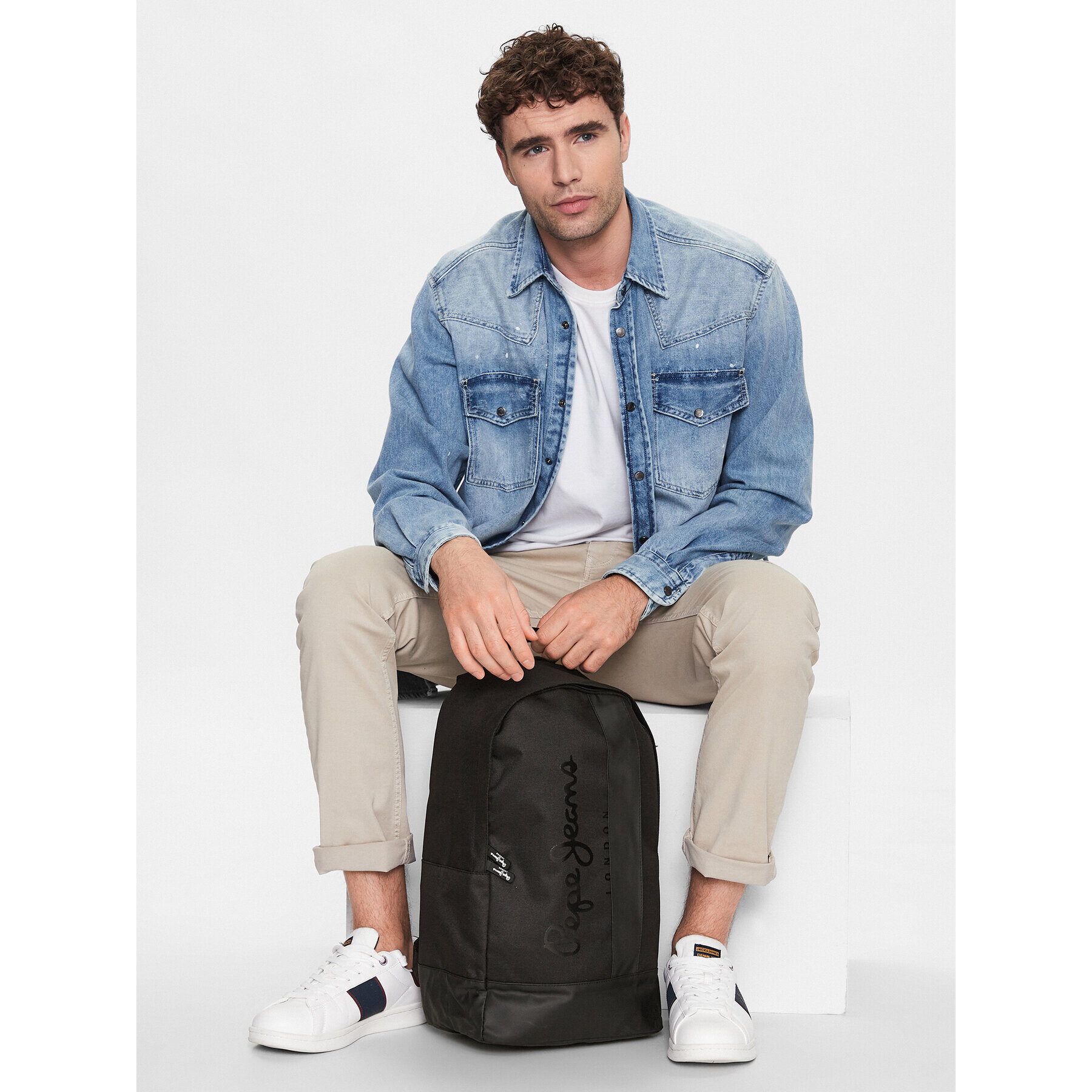 Pepe Jeans Batoh Owen Backpack PM030700 Černá - Pepit.cz