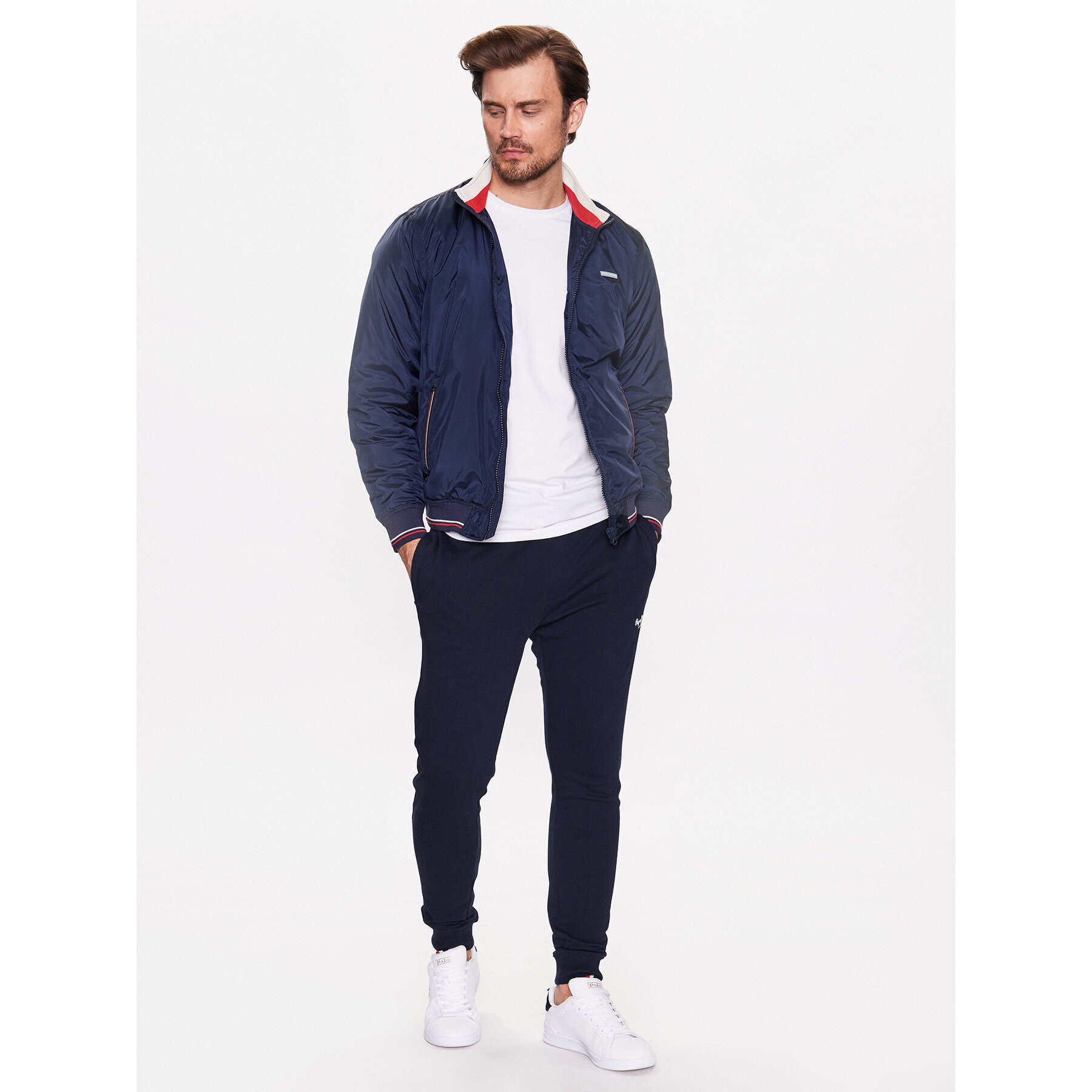 Pepe Jeans Bunda pro přechodné období Carrington PM402716 Tmavomodrá Regular Fit - Pepit.cz