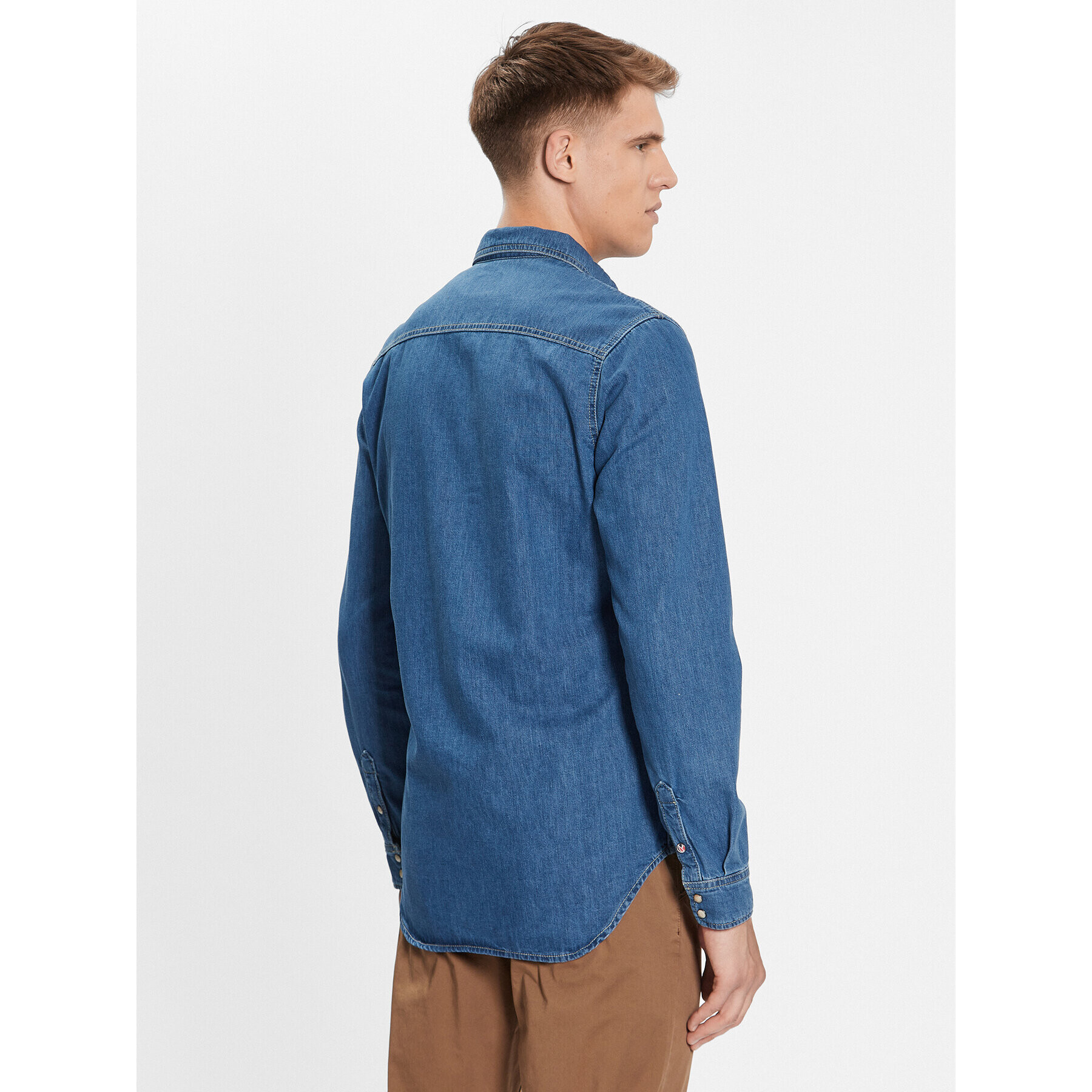 Pepe Jeans džínová košile Hammond PM307509 Modrá Regular Fit - Pepit.cz