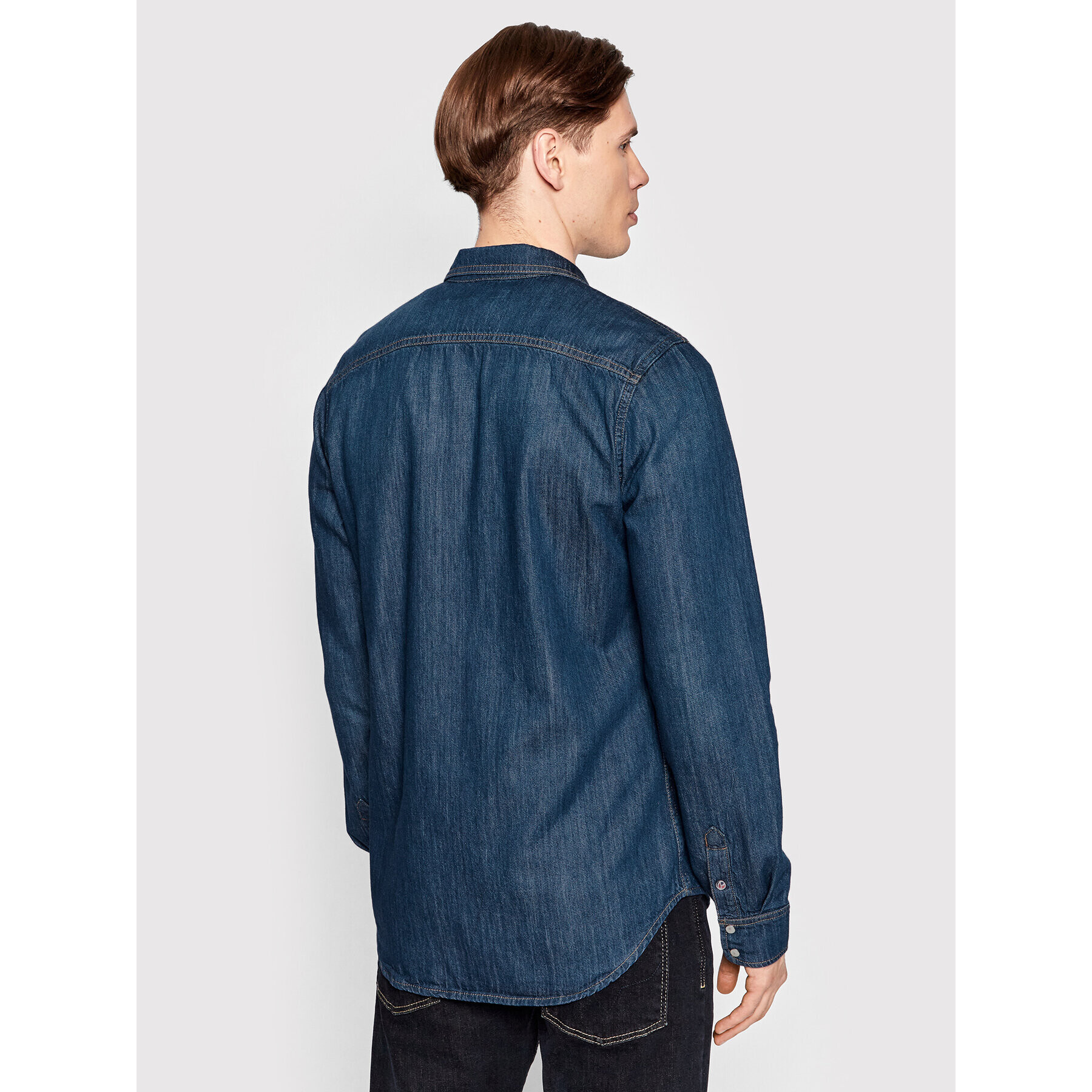 Pepe Jeans džínová košile Hammond PM307509 Tmavomodrá Regular Fit - Pepit.cz