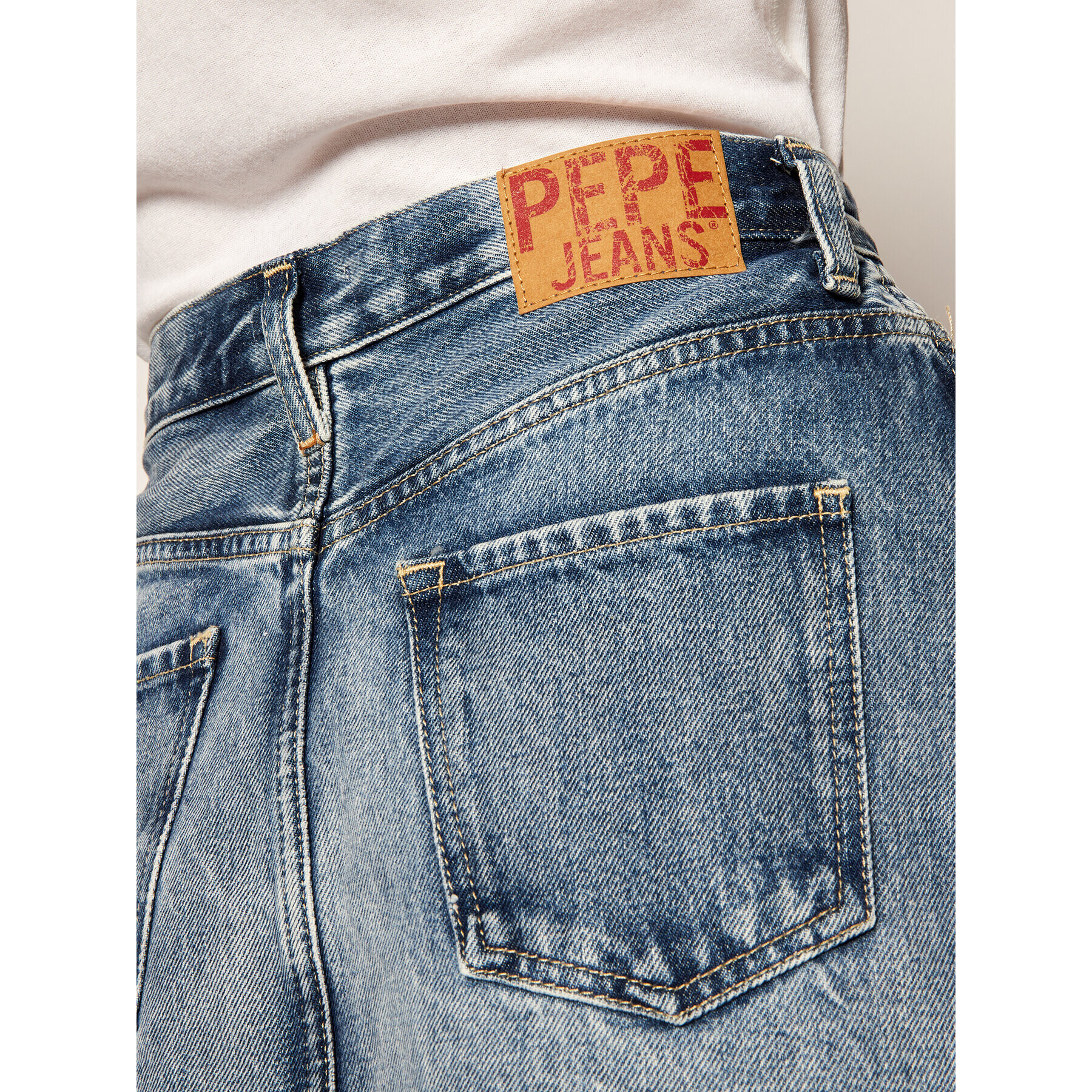 Pepe Jeans Džínová sukně PEPE ARCHIVE Rachel PL900877 Tmavomodrá Regular Fit - Pepit.cz