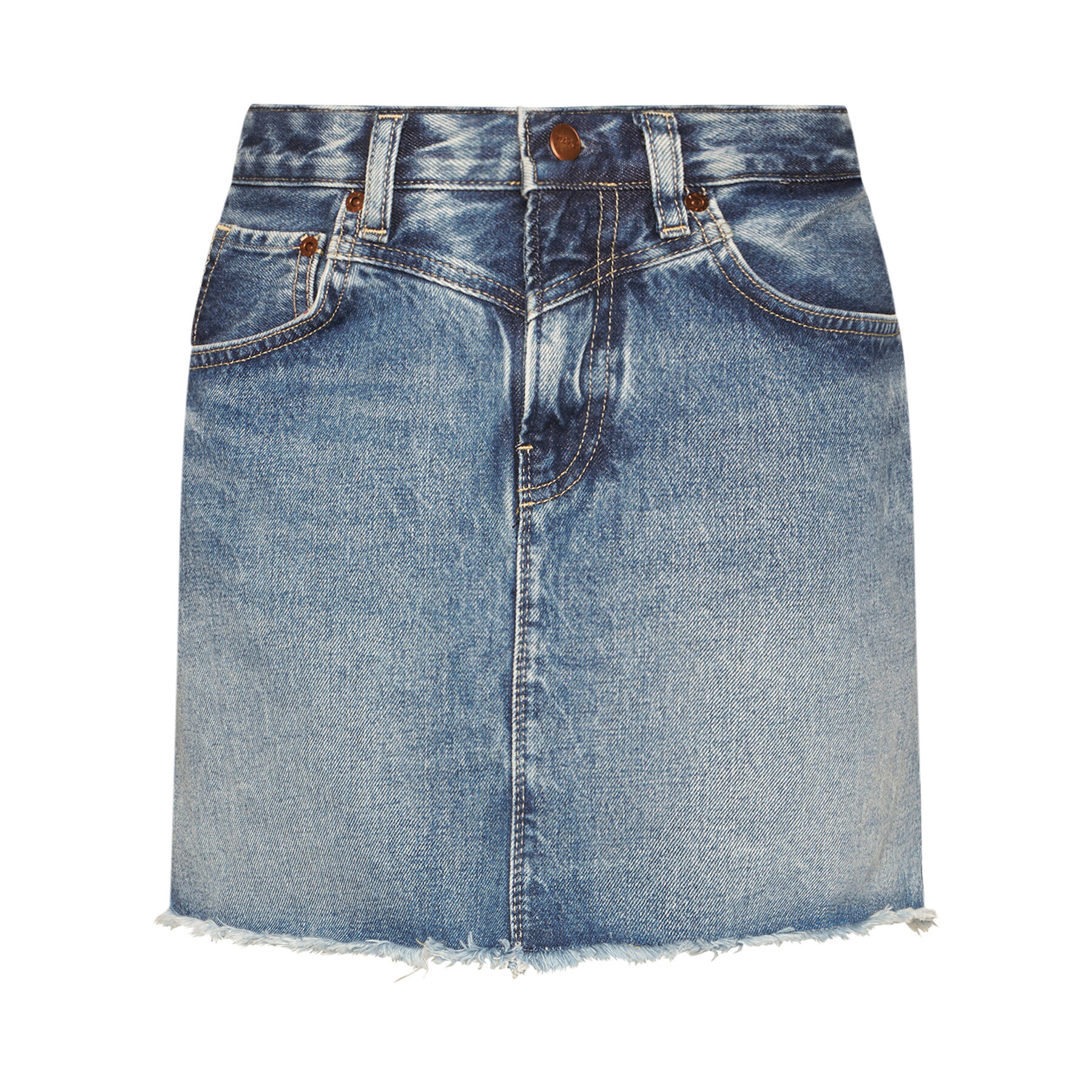 Pepe Jeans Džínová sukně PEPE ARCHIVE Rachel PL900877 Tmavomodrá Regular Fit - Pepit.cz