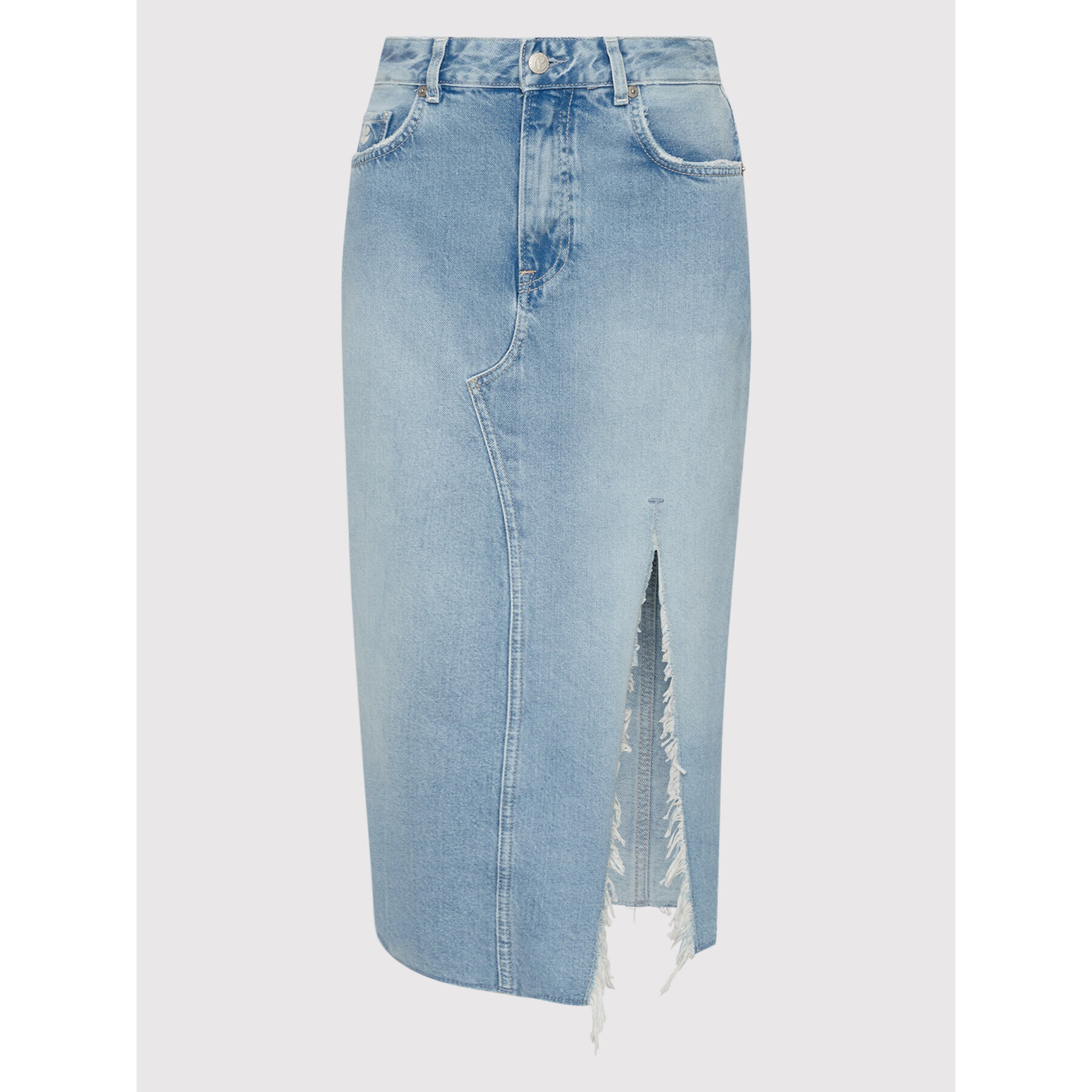 Pepe Jeans Džínová sukně Piper Reclaim PL900982 Modrá Regular Fit - Pepit.cz