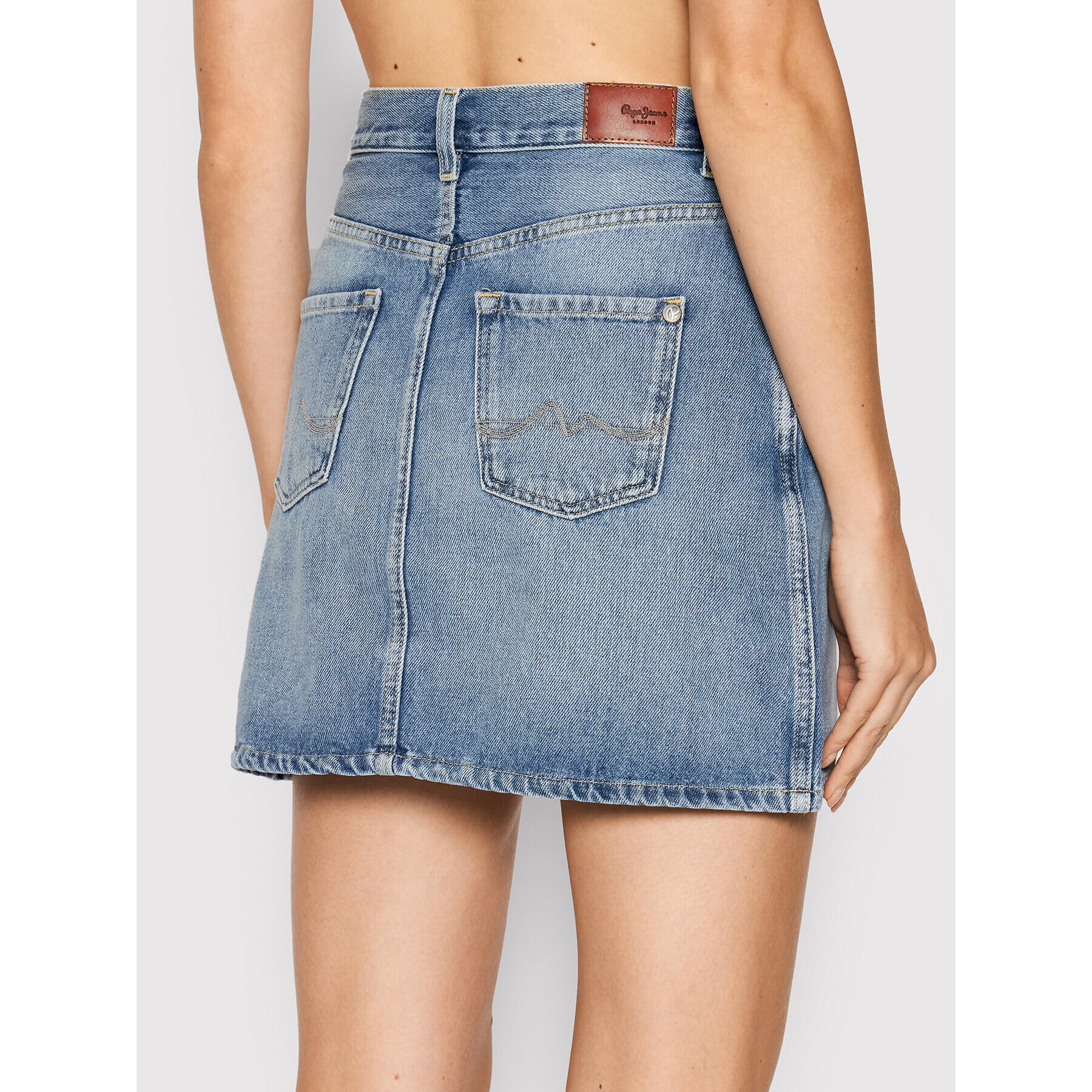 Pepe Jeans Džínová sukně Rachel PL900979 Modrá Regular Fit - Pepit.cz