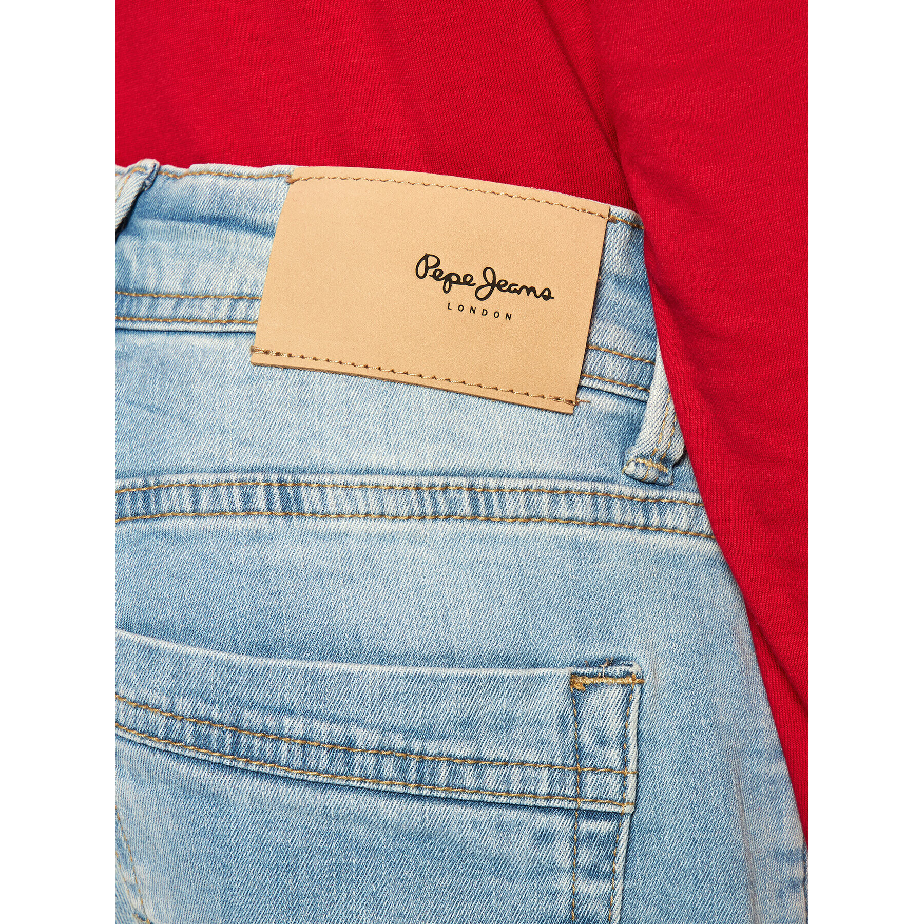 Pepe Jeans Džínové šortky Becket PB800134 Modrá Slim Fit - Pepit.cz