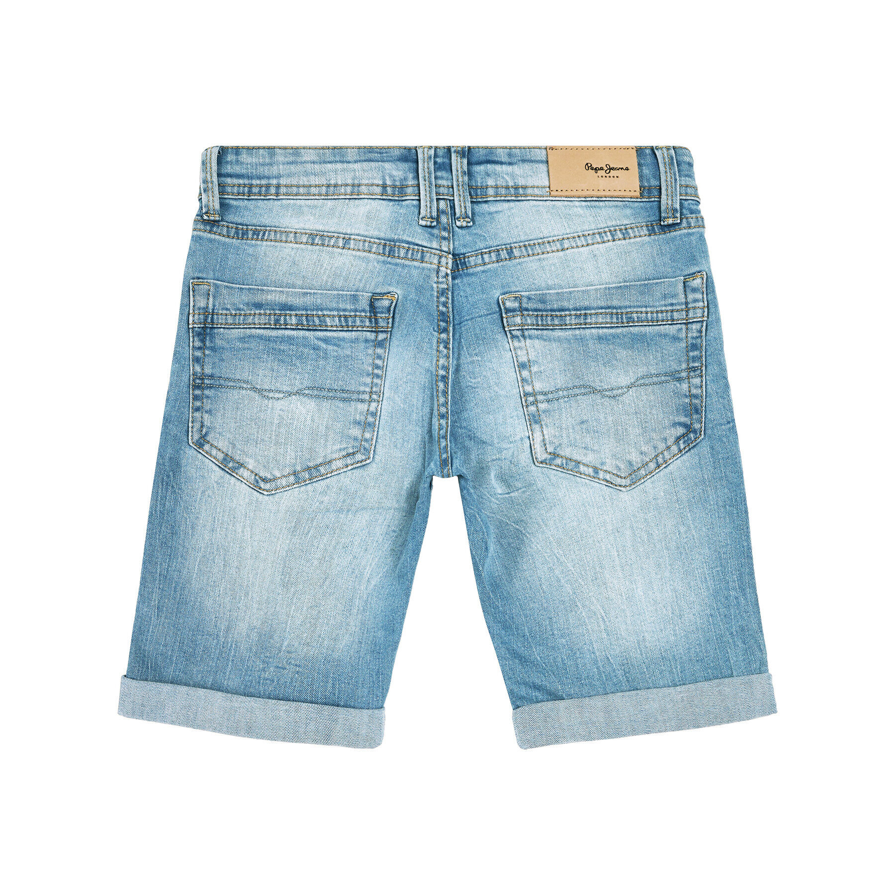 Pepe Jeans Džínové šortky Becket PB800134 Modrá Slim Fit - Pepit.cz