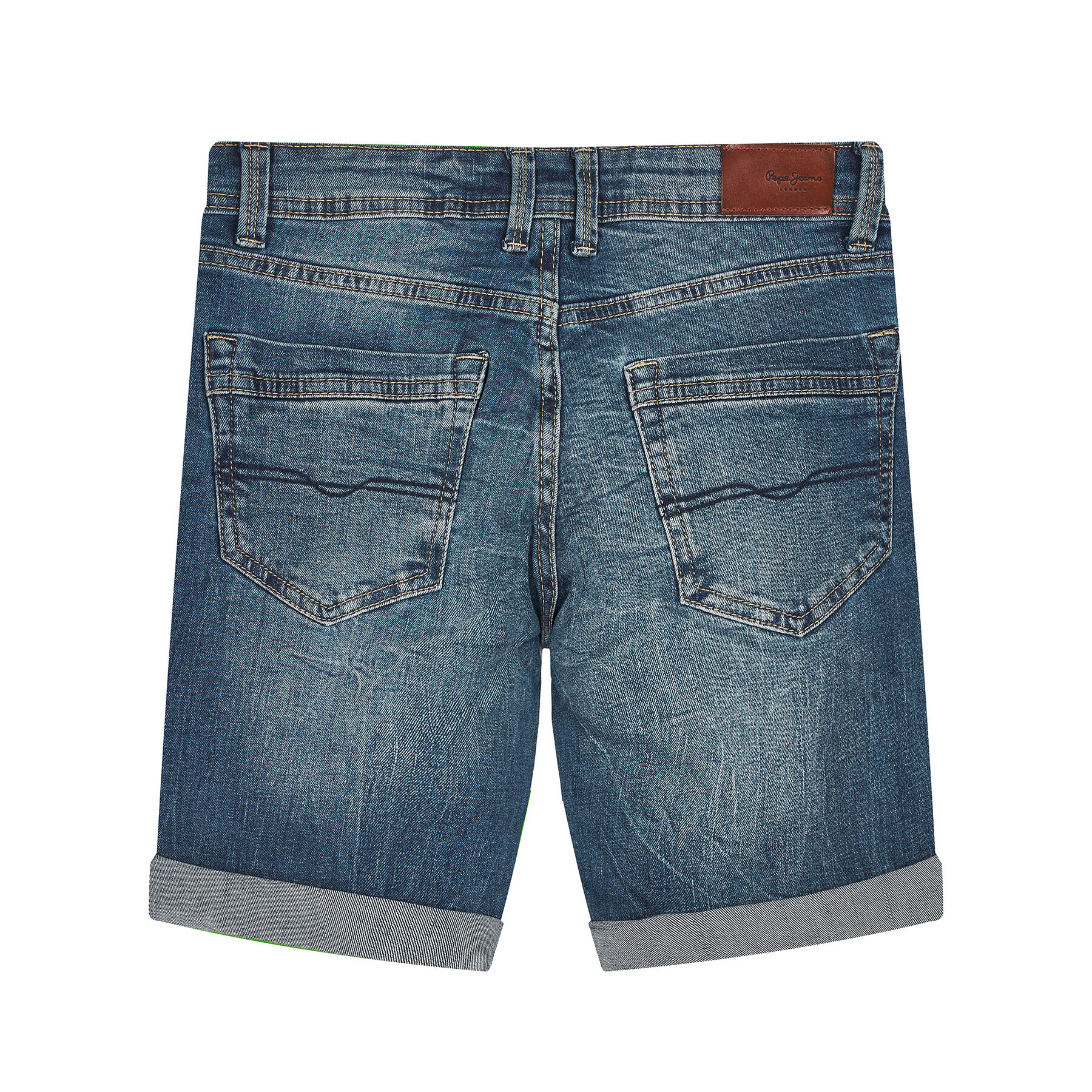 Pepe Jeans Džínové šortky Becket PB800134 Tmavomodrá Slim Fit - Pepit.cz