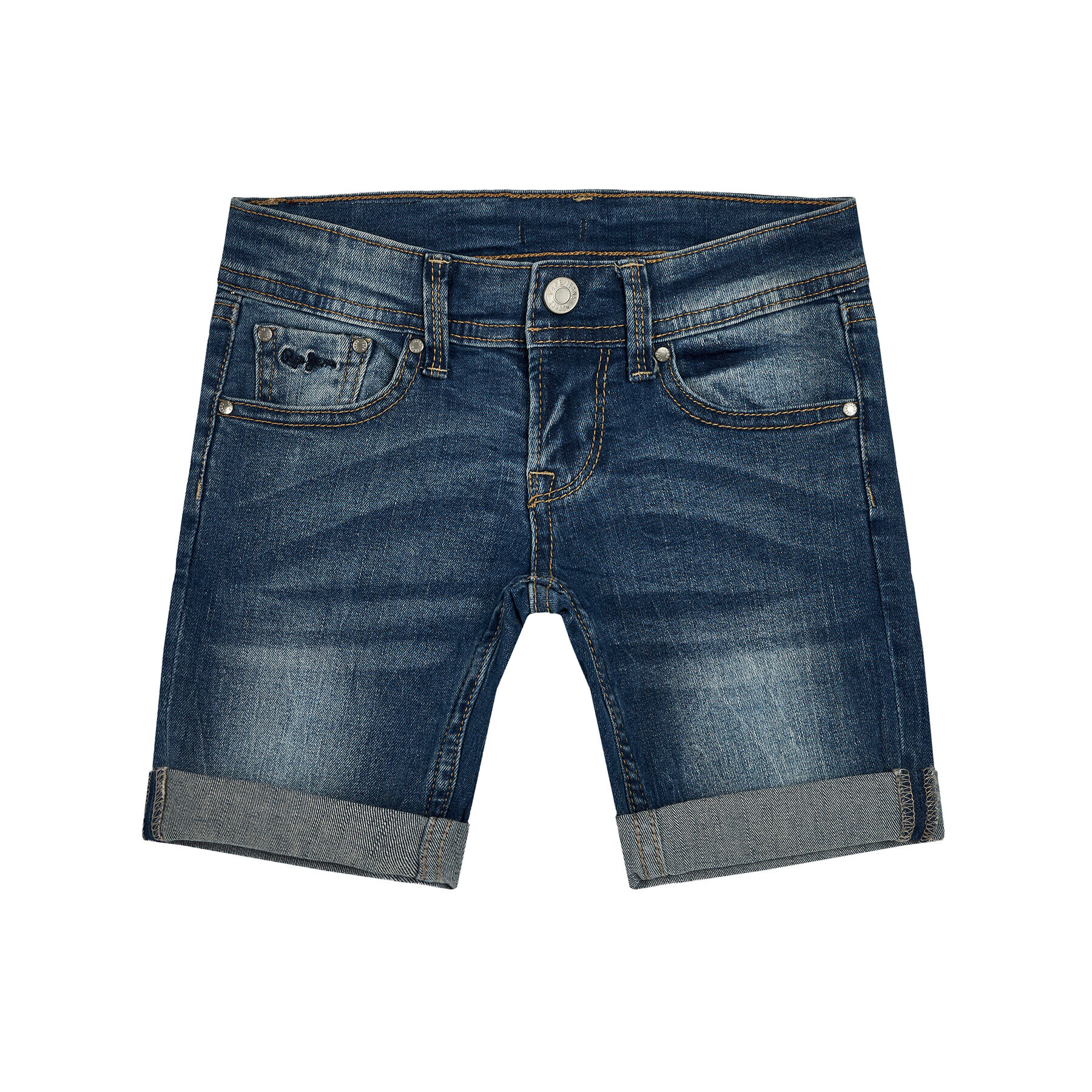 Pepe Jeans Džínové šortky Becket PB800135 Tmavomodrá Slim Fit - Pepit.cz