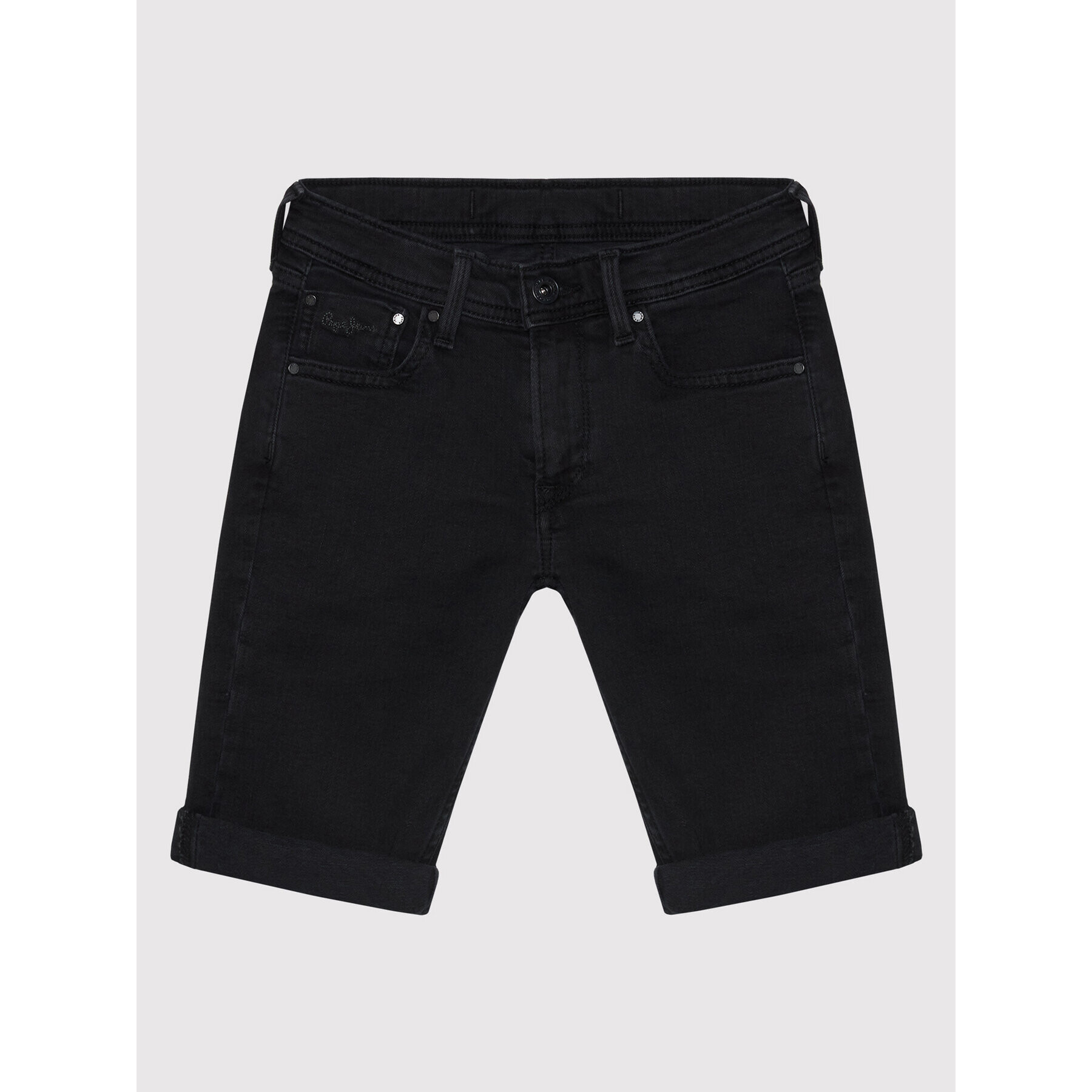 Pepe Jeans Džínové šortky Becket PB800692 Černá Slim Fit - Pepit.cz