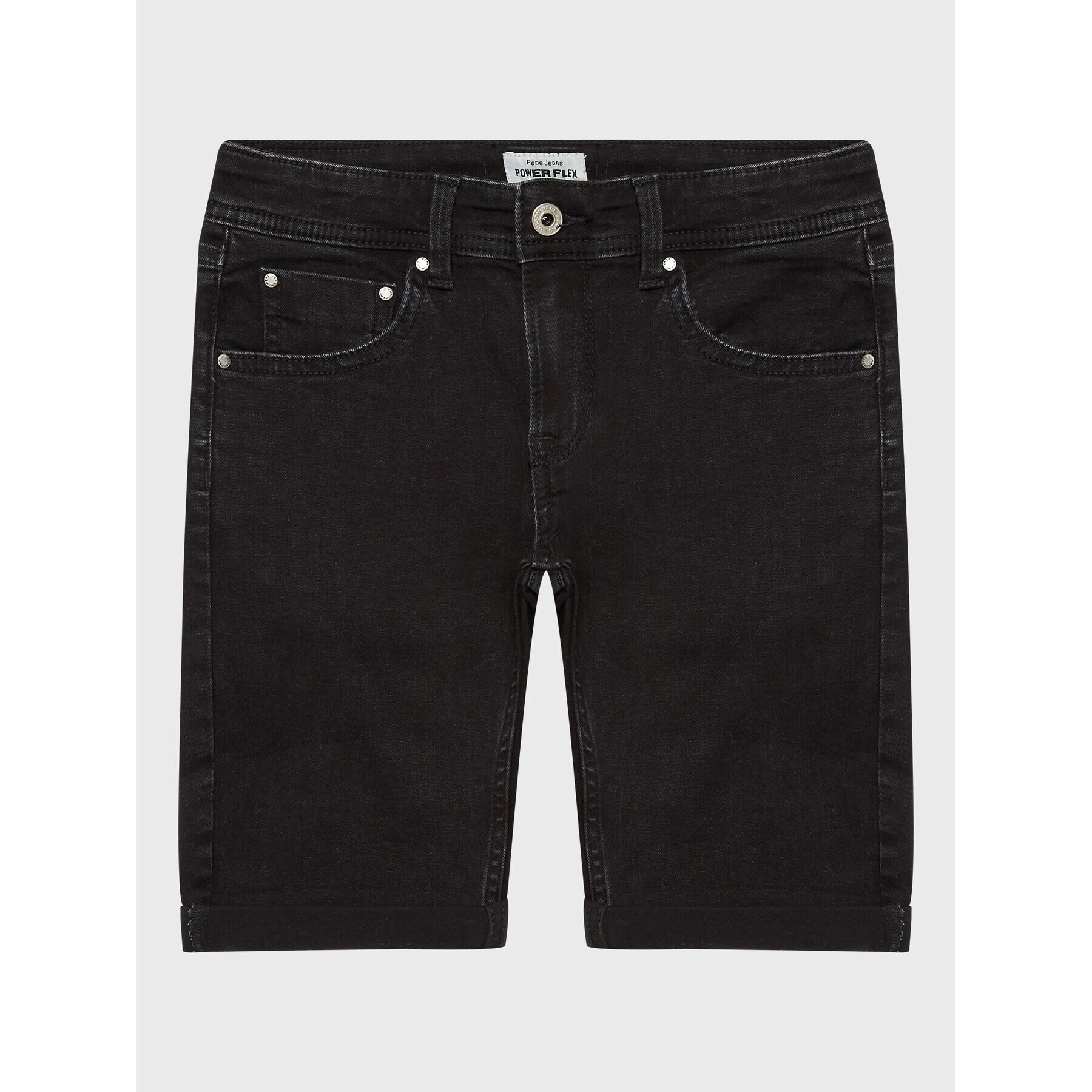 Pepe Jeans Džínové šortky Becket Short PB800692XR0 Černá Slim Fit - Pepit.cz