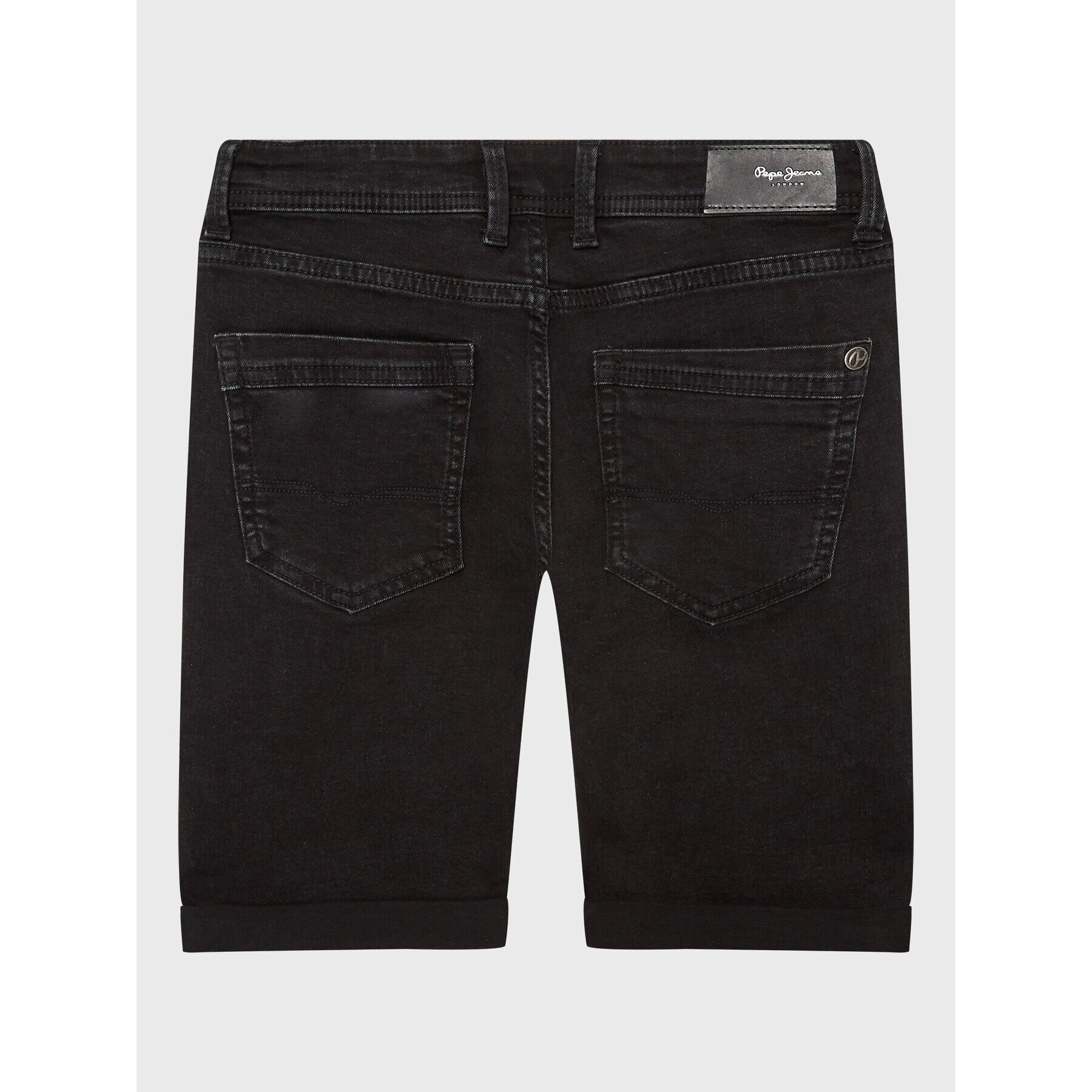 Pepe Jeans Džínové šortky Becket Short PB800692XR0 Černá Slim Fit - Pepit.cz