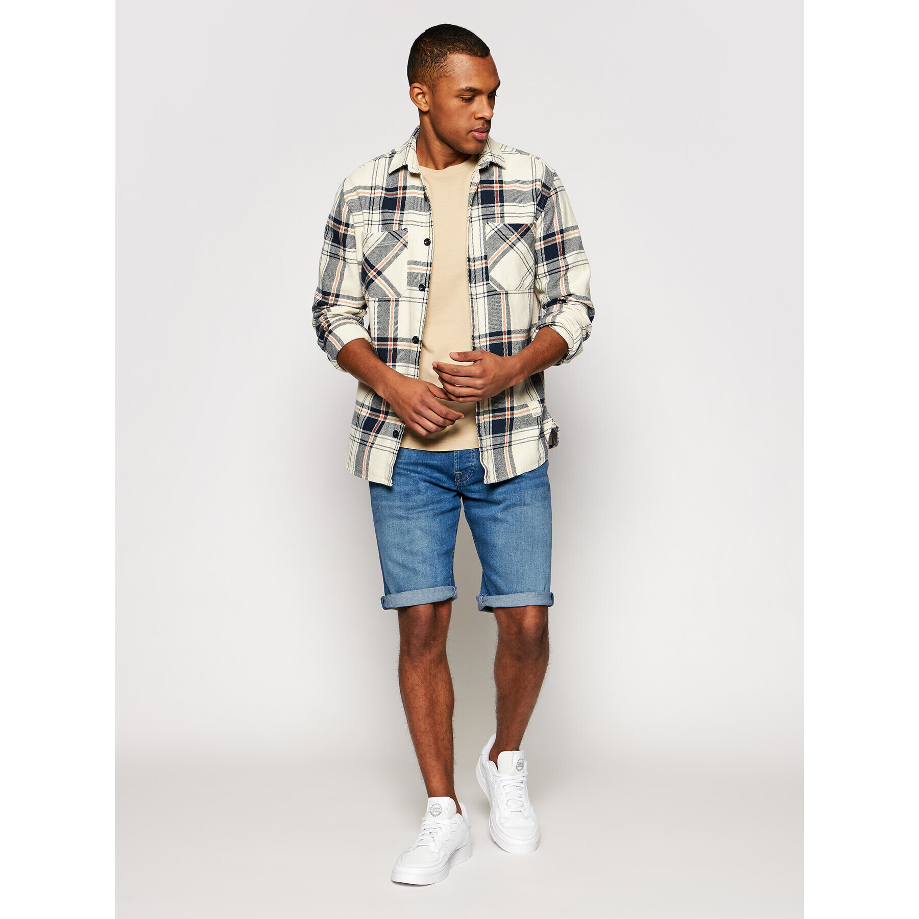 Pepe Jeans Džínové šortky Callen PM800707 Tmavomodrá Relaxed Fit - Pepit.cz