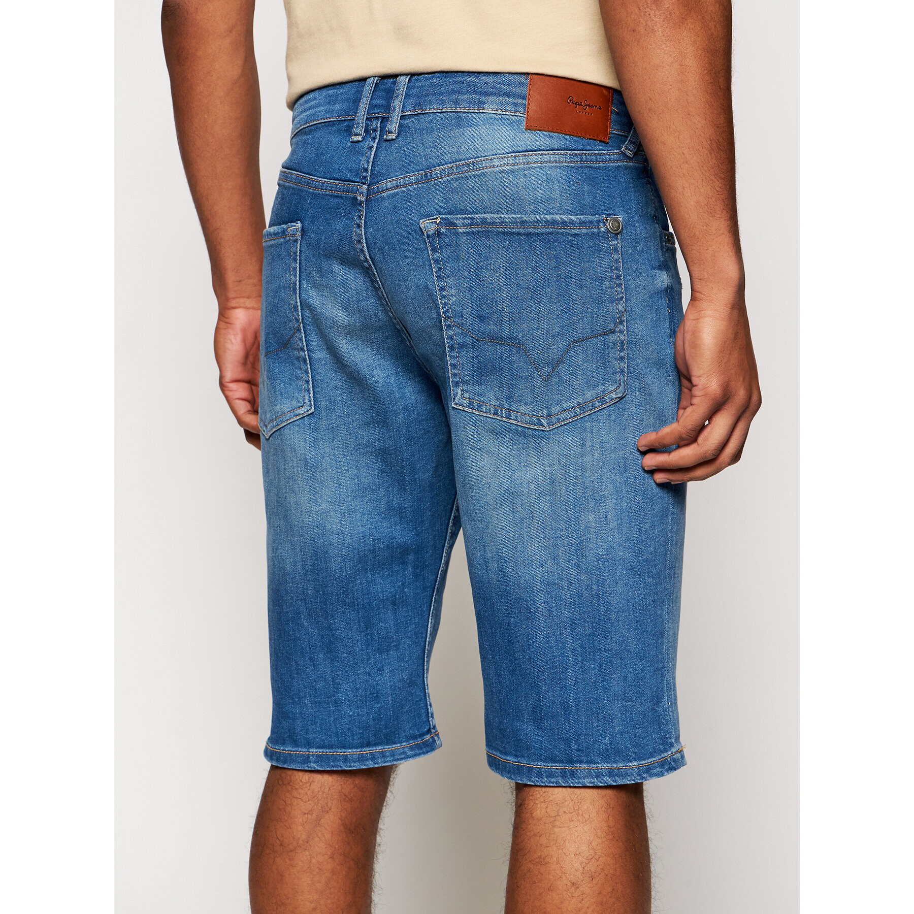 Pepe Jeans Džínové šortky Callen PM800707 Tmavomodrá Relaxed Fit - Pepit.cz