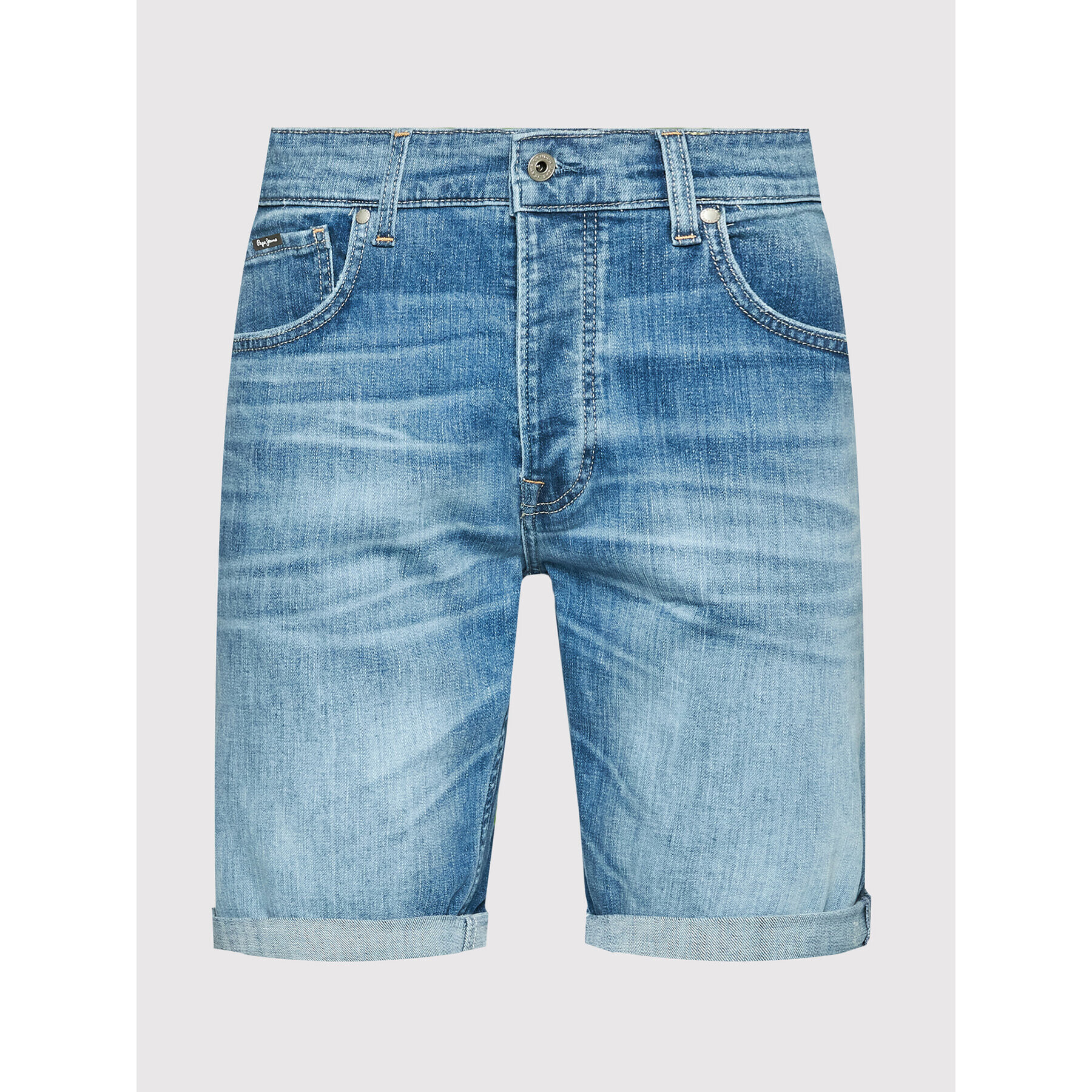 Pepe Jeans Džínové šortky Callen PM800933 Modrá Relaxed Fit - Pepit.cz