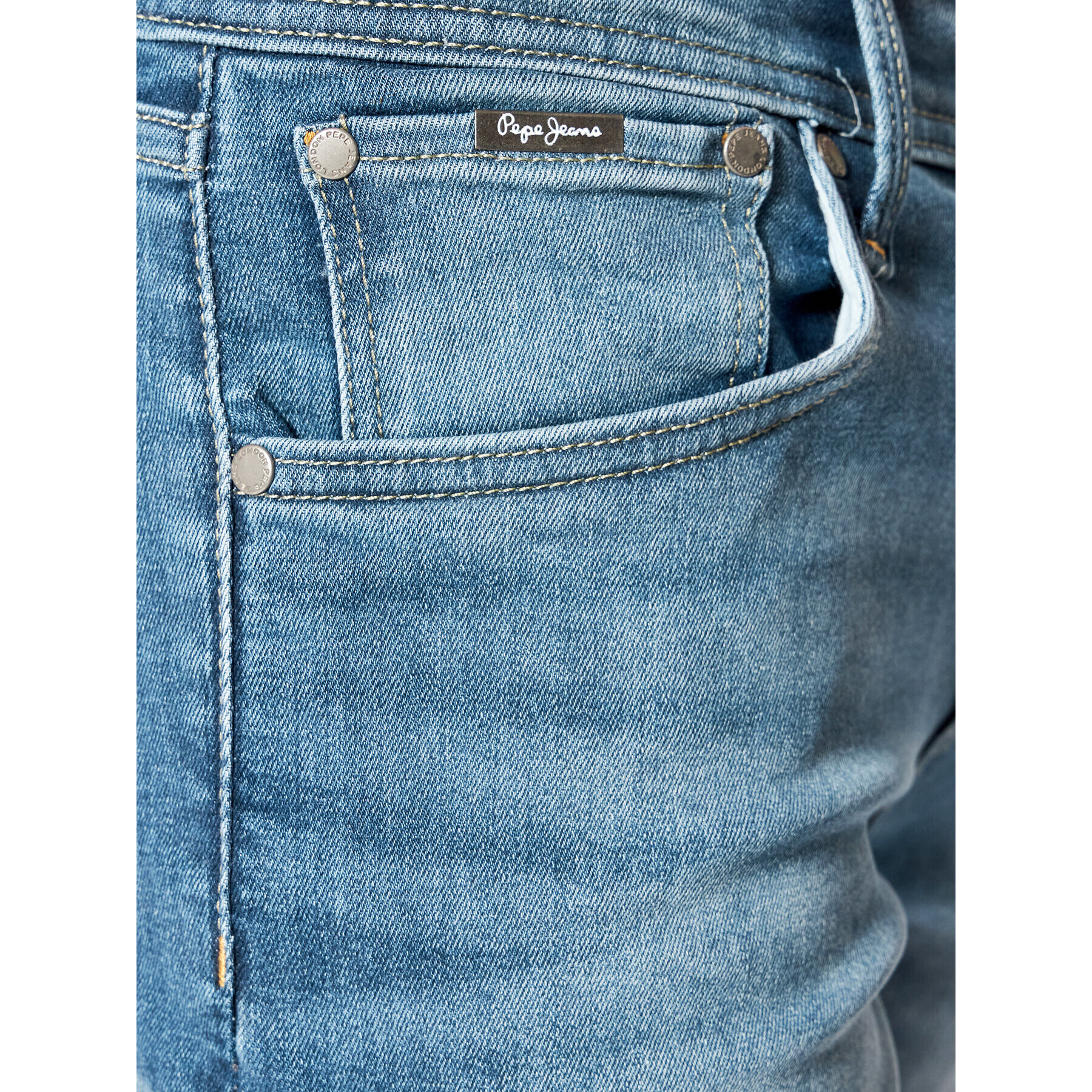 Pepe Jeans Džínové šortky Cane PM800934 Modrá Slim Fit - Pepit.cz