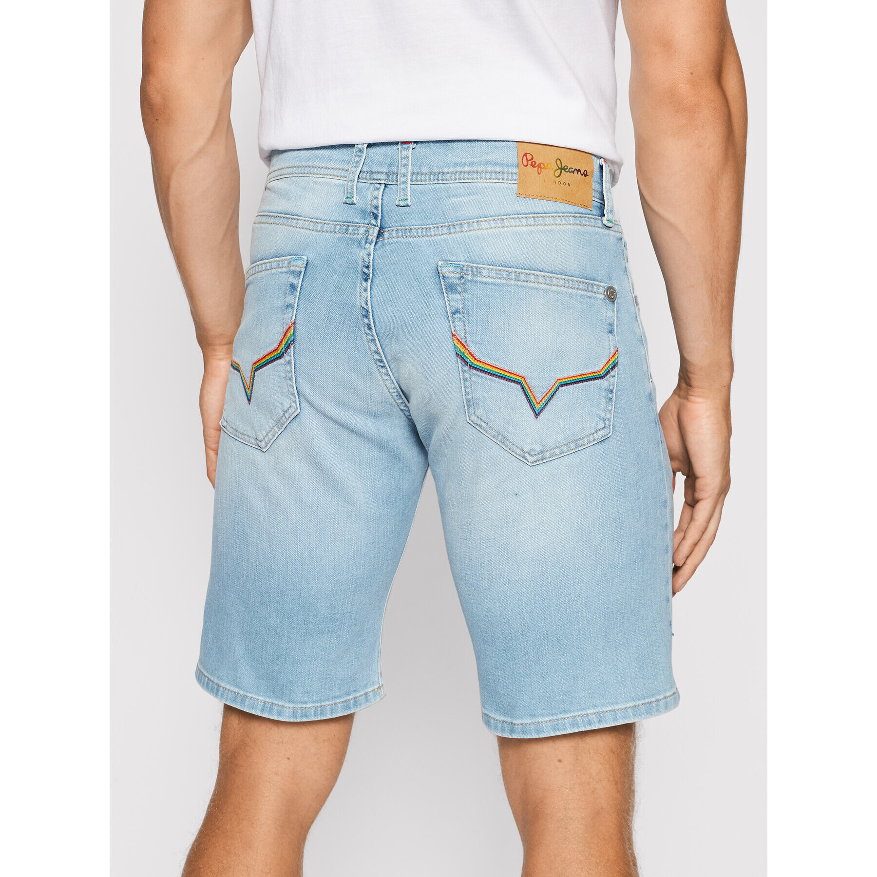 Pepe Jeans Džínové šortky Cane Pride PM800795 Modrá Slim Fit - Pepit.cz