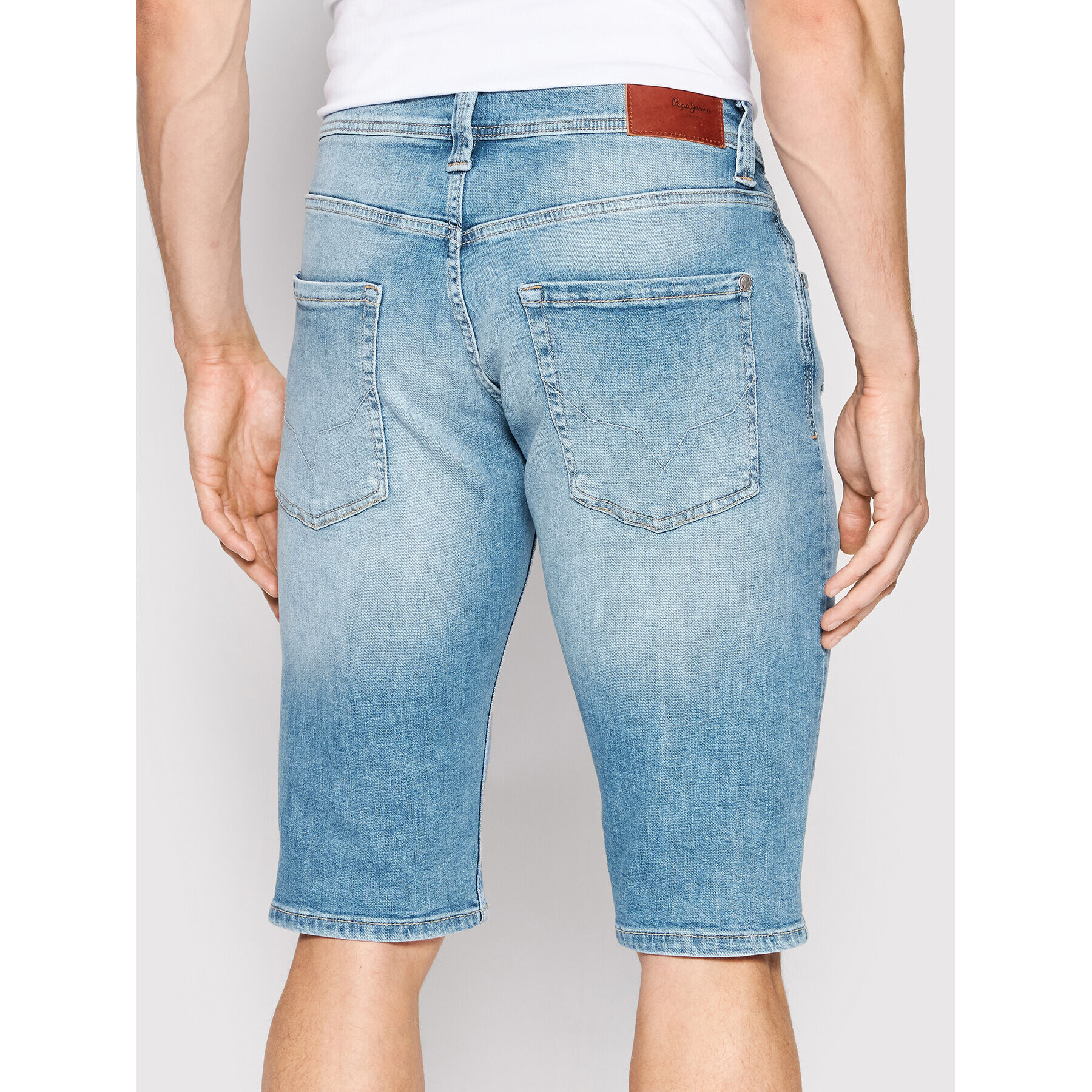 Pepe Jeans Džínové šortky Cash PM800935 Modrá Regular Fit - Pepit.cz