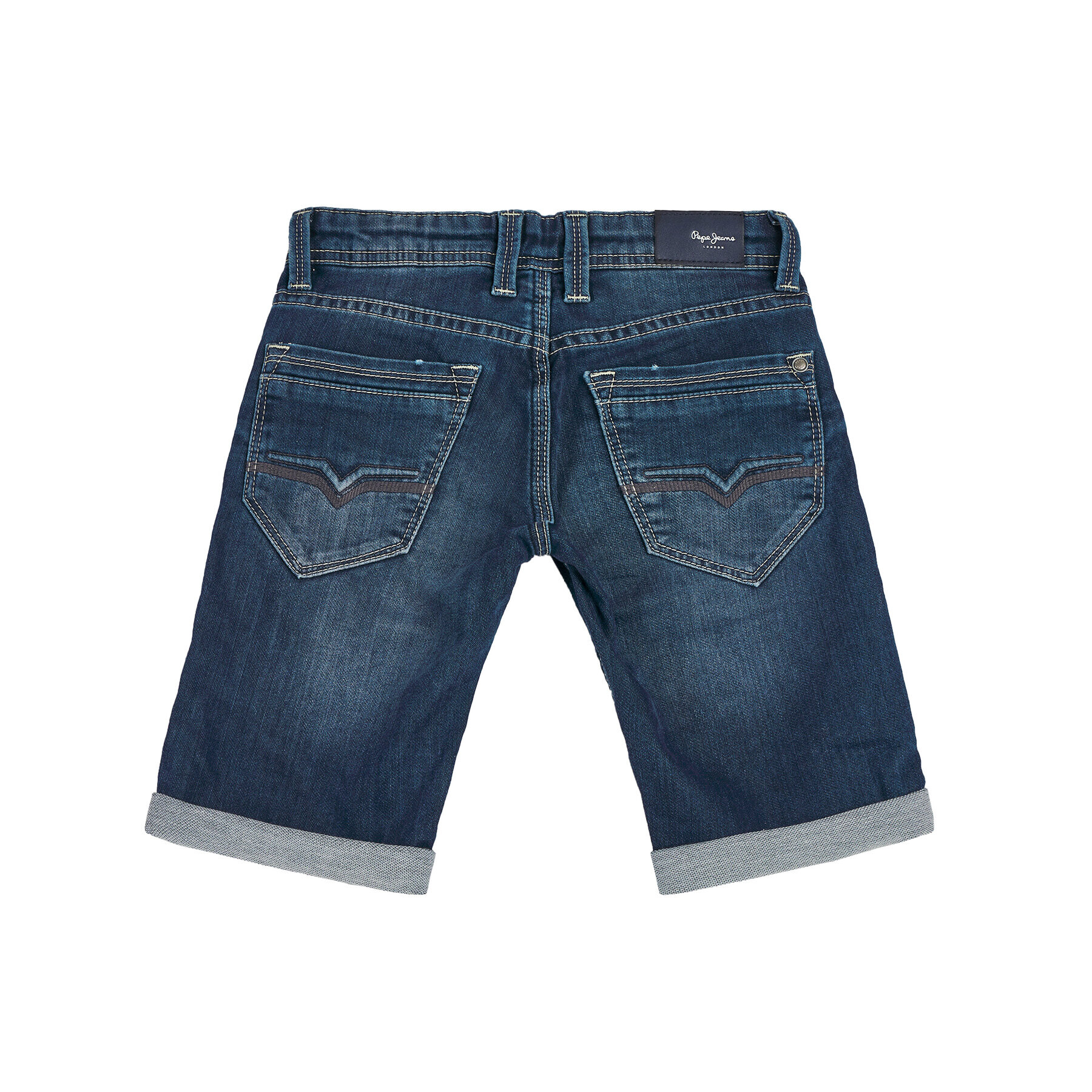 Pepe Jeans Džínové šortky Cashed PB800333 Tmavomodrá Regular Fit - Pepit.cz