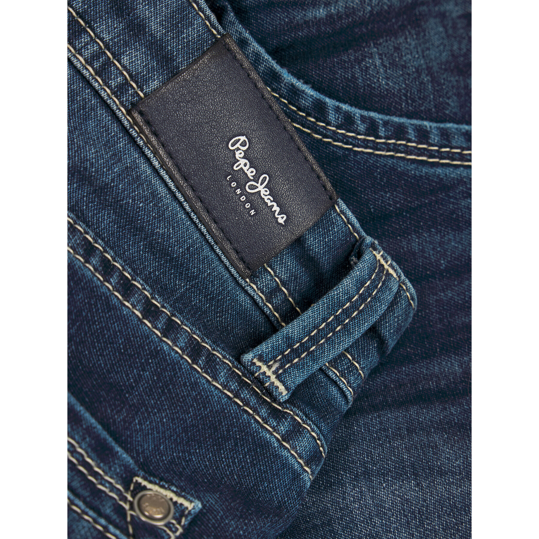 Pepe Jeans Džínové šortky Cashed PB800333 Tmavomodrá Regular Fit - Pepit.cz