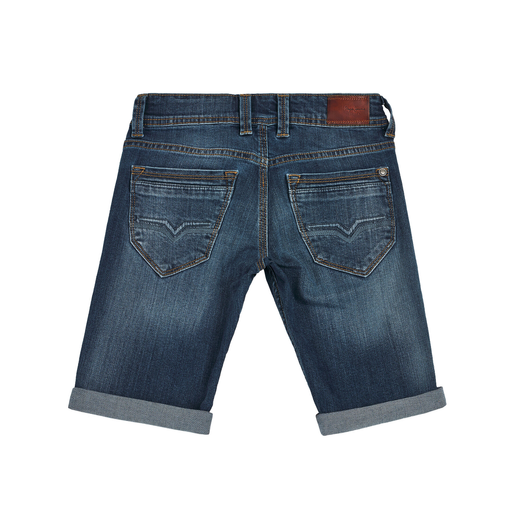 Pepe Jeans Džínové šortky Cashed PB800333 Tmavomodrá Regular Fit - Pepit.cz