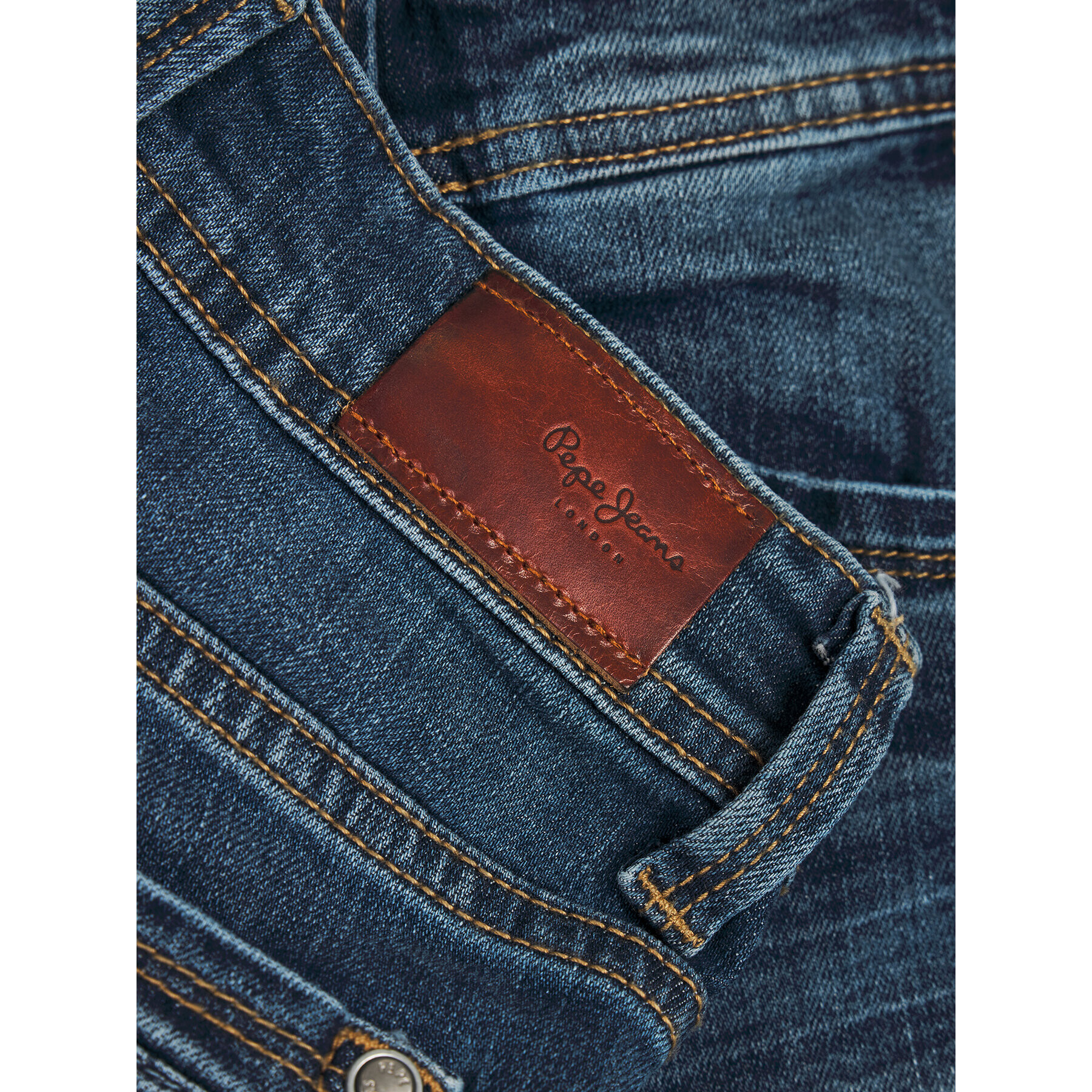 Pepe Jeans Džínové šortky Cashed PB800333 Tmavomodrá Regular Fit - Pepit.cz