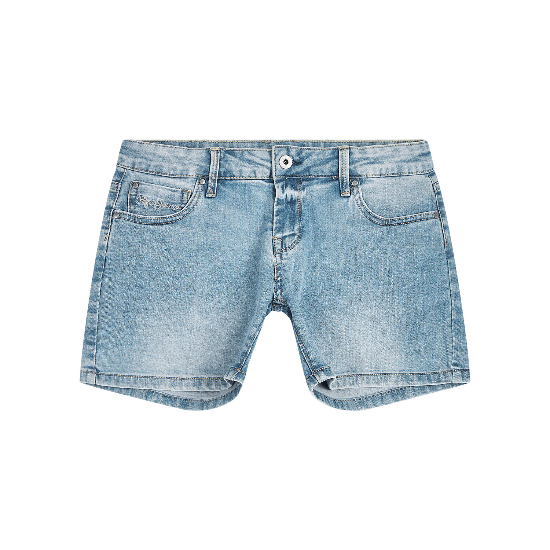 Pepe Jeans Džínové šortky Foxtail PG800175 Modrá Regular Fit - Pepit.cz