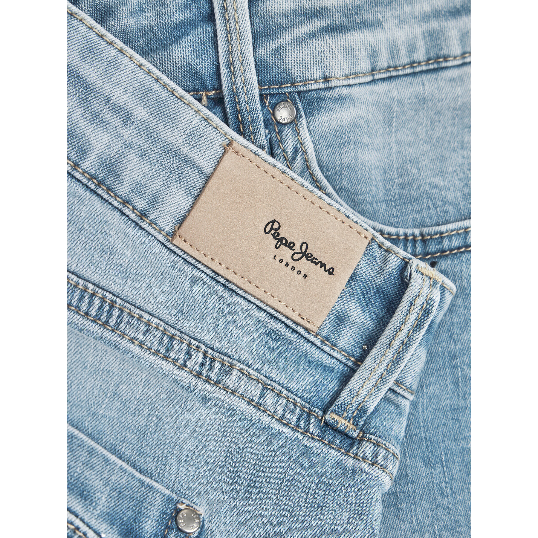 Pepe Jeans Džínové šortky Foxtail PG800175 Modrá Regular Fit - Pepit.cz