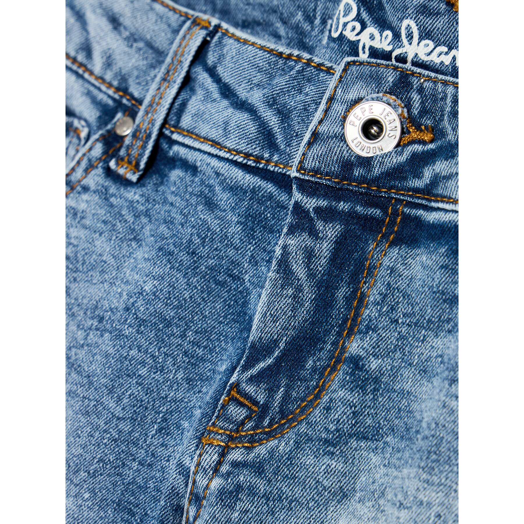 Pepe Jeans Džínové šortky Foxtail PG800733HK8 Modrá Regular Fit - Pepit.cz