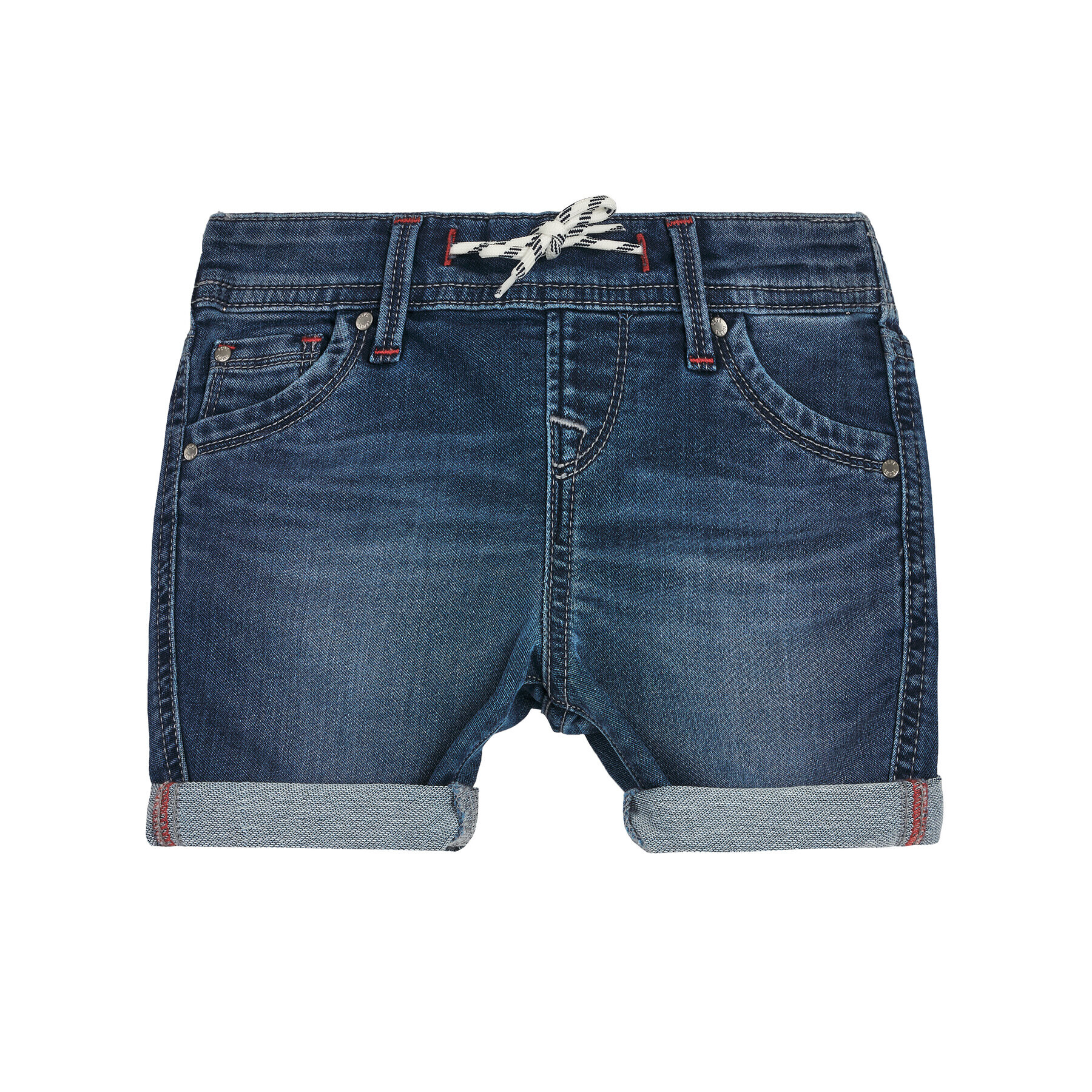 Pepe Jeans Džínové šortky Gene Zip PB800602 Tmavomodrá Regular Fit - Pepit.cz