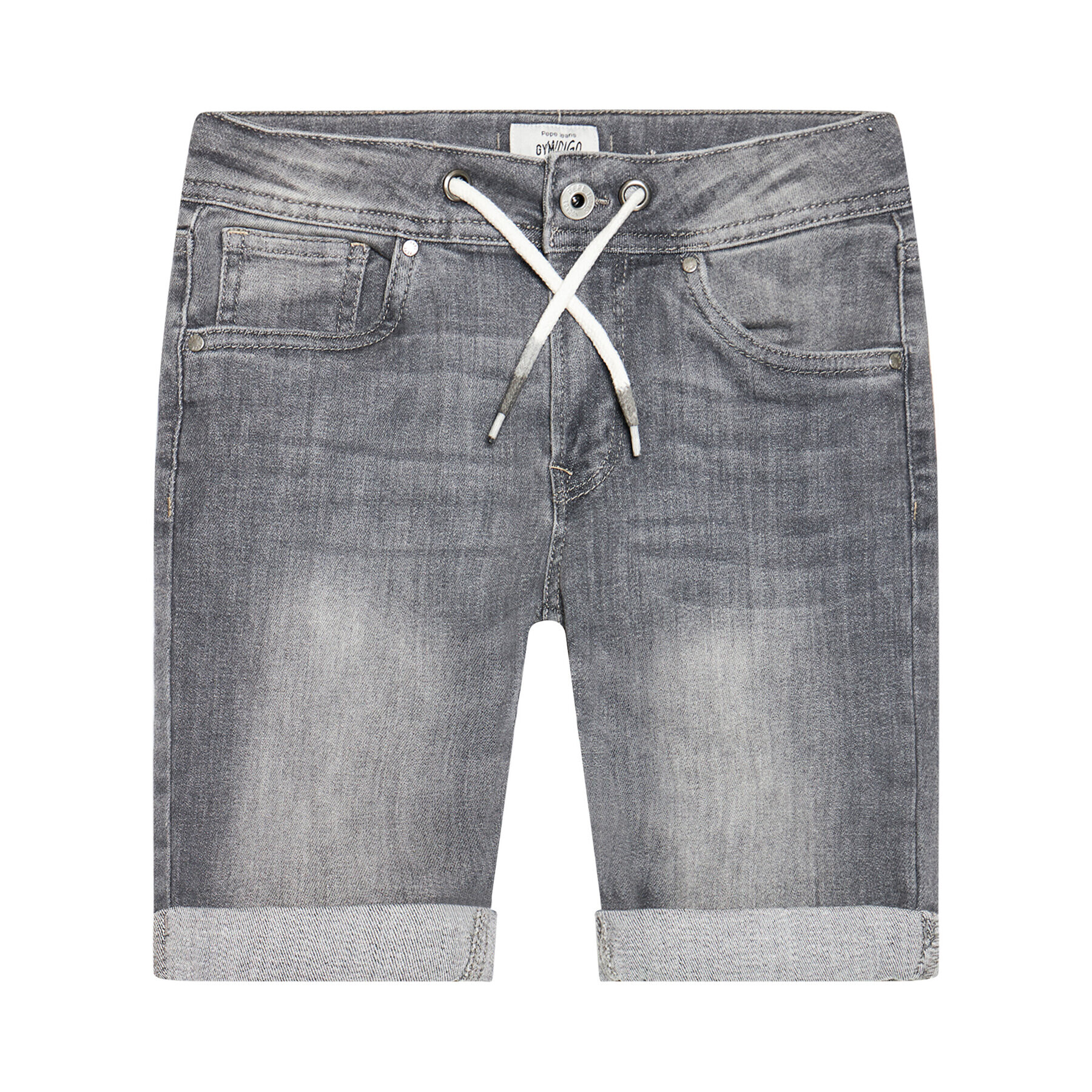 Pepe Jeans Džínové šortky GYMDIGO Joe PB800646 Šedá Regular Fit - Pepit.cz