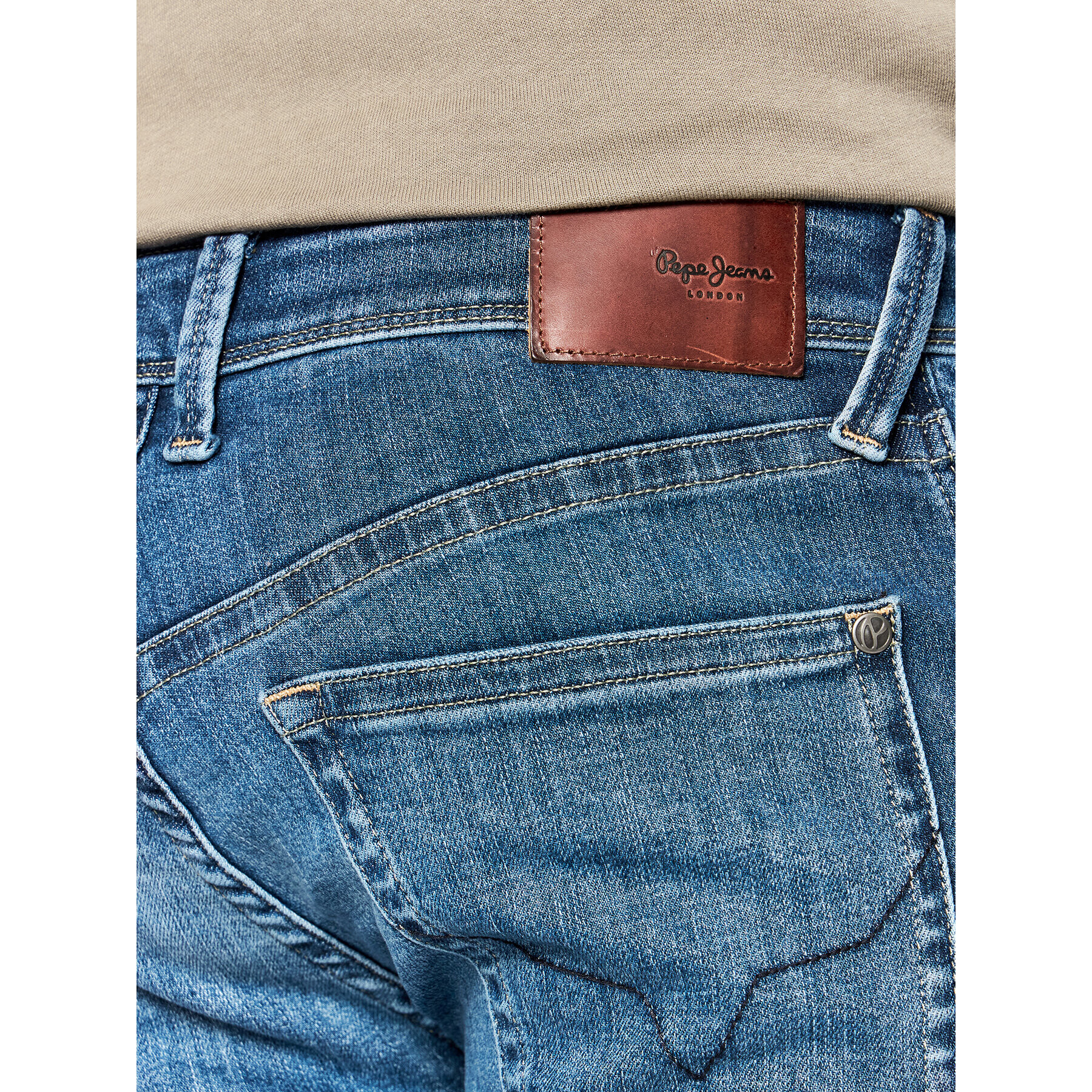 Pepe Jeans Džínové šortky Hatch PM800937 Tmavomodrá Slim Fit - Pepit.cz