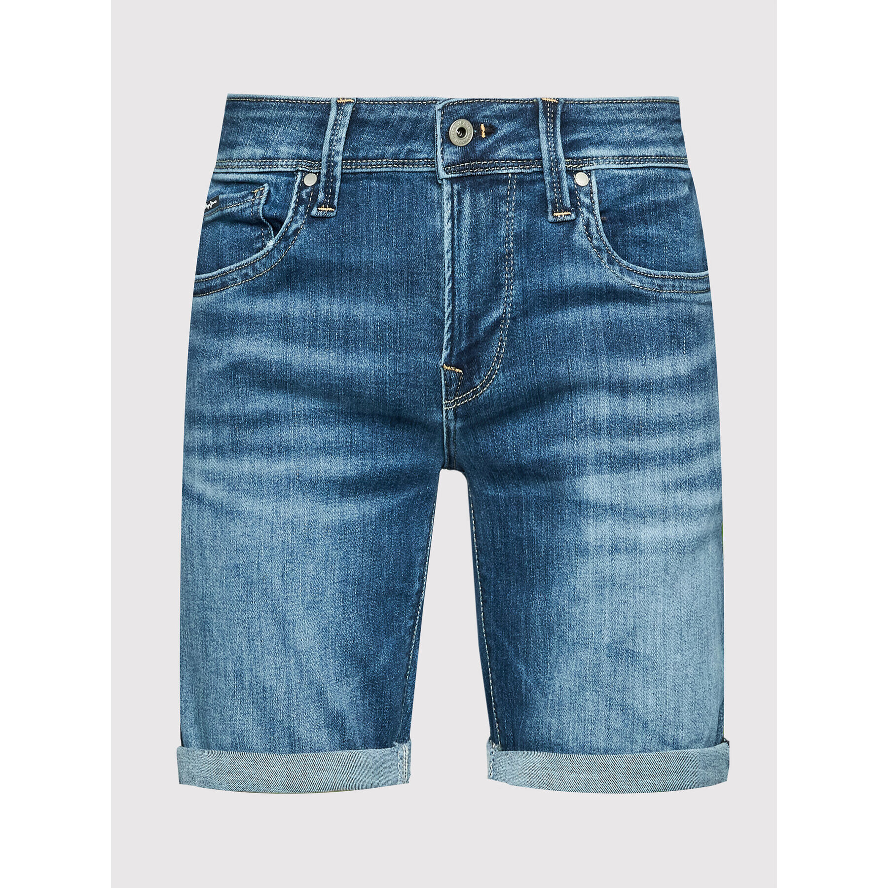 Pepe Jeans Džínové šortky Hatch PM800937 Tmavomodrá Slim Fit - Pepit.cz