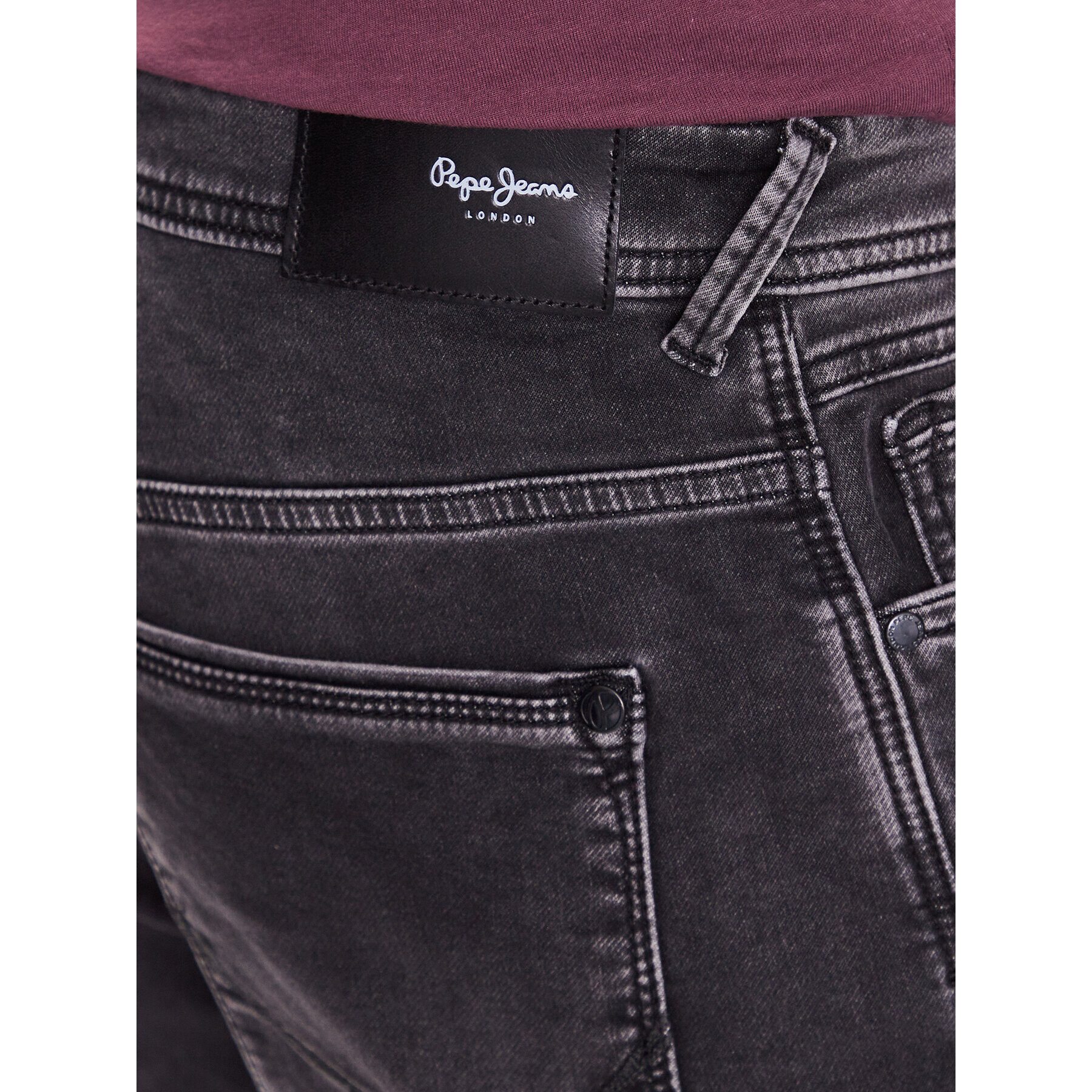 Pepe Jeans Džínové šortky Jack Short PM801022XF7 Šedá Regular Fit - Pepit.cz