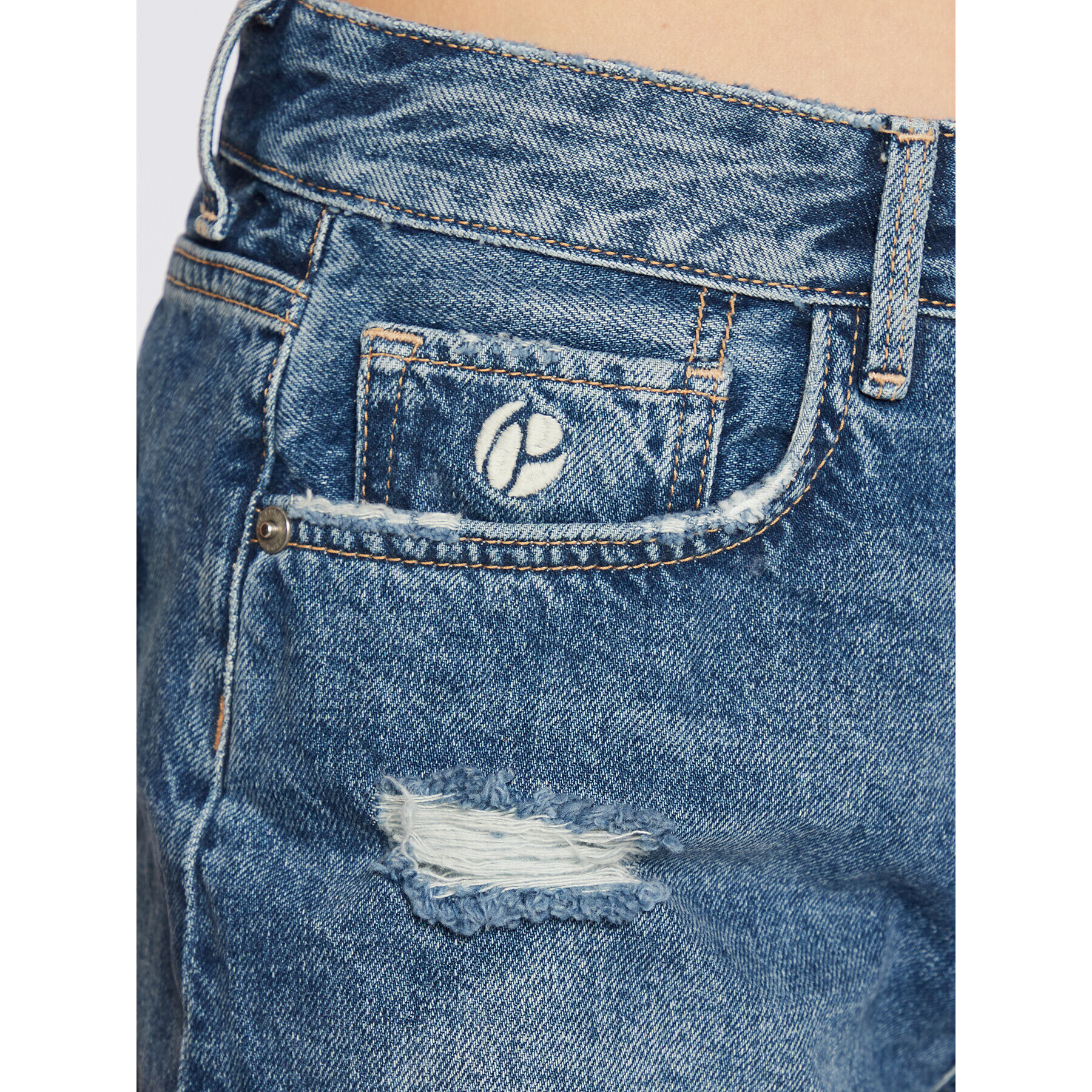 Pepe Jeans Džínové šortky Marly PL801009 Modrá Regular Fit - Pepit.cz