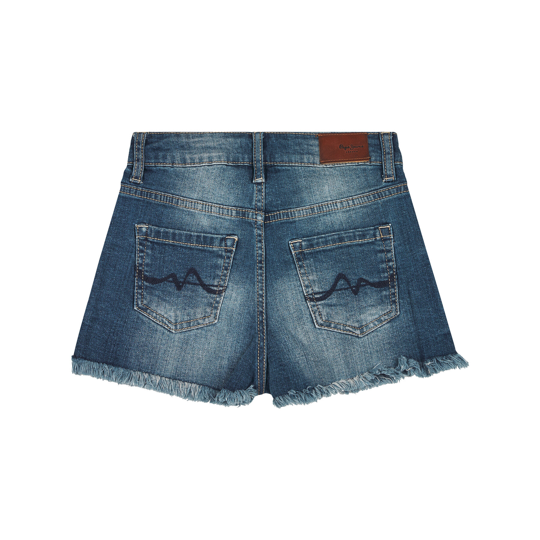 Pepe Jeans Džínové šortky Patty PG800686 Modrá Regular Fit - Pepit.cz