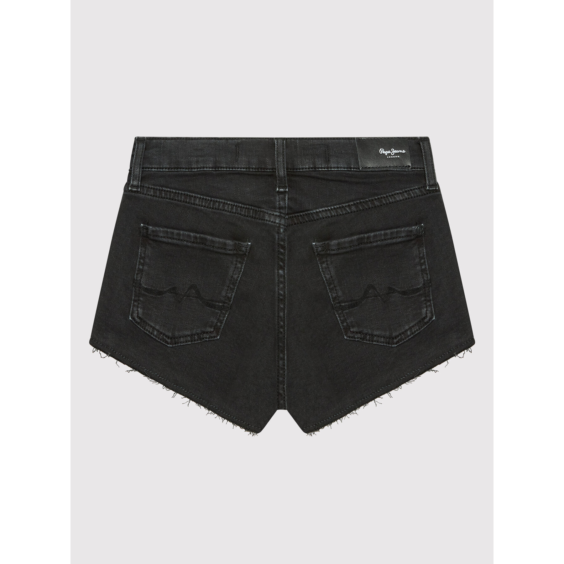 Pepe Jeans Džínové šortky Patty PG800783 Černá Regular Fit - Pepit.cz