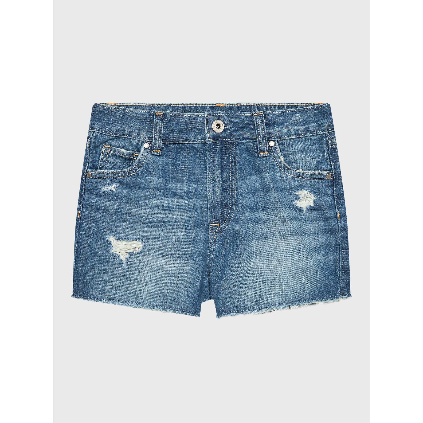 Pepe Jeans Džínové šortky Patty Short PG800783MR1 Modrá Regular Fit - Pepit.cz